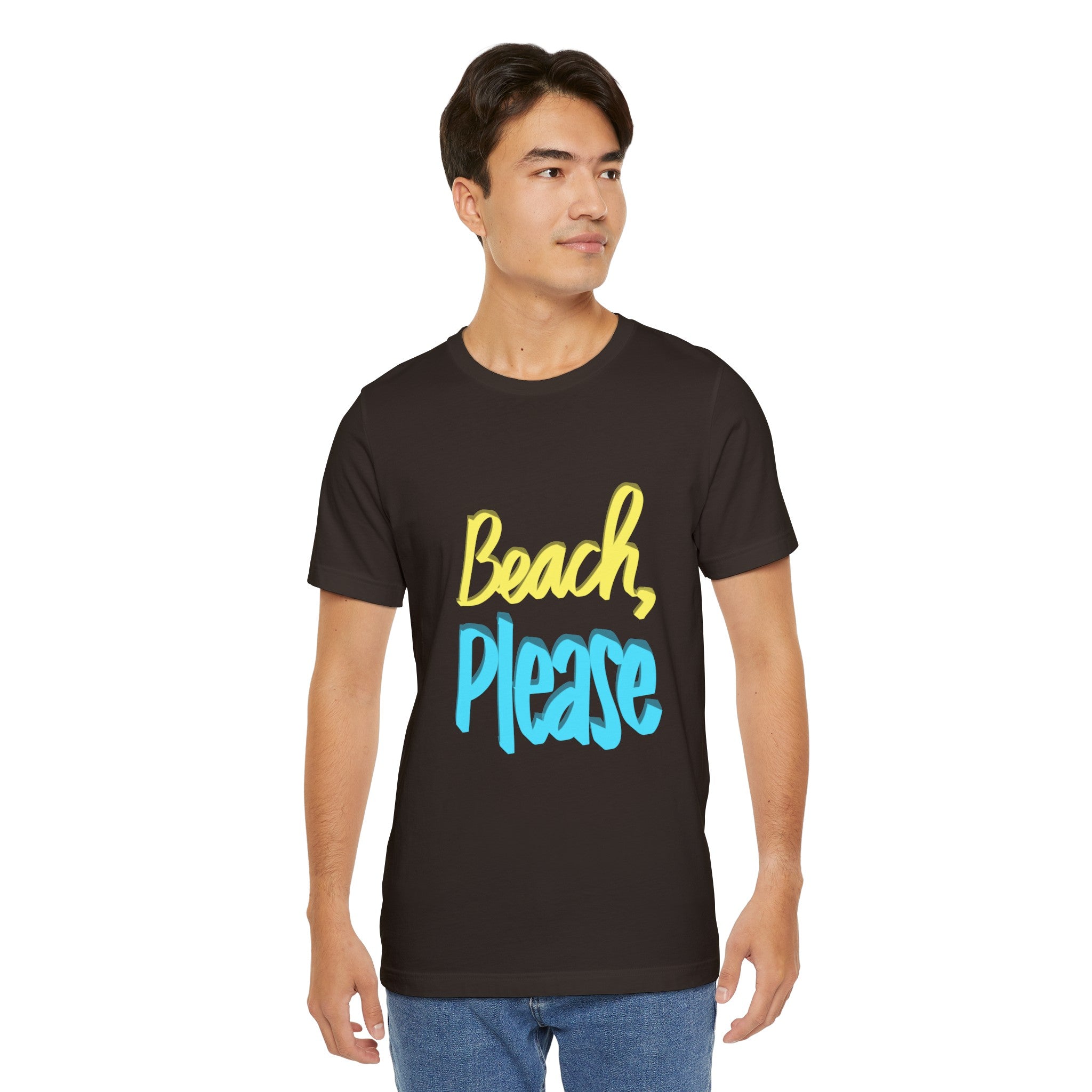 BEACH, PLEASE Unisex Jersey Short Sleeve Tee