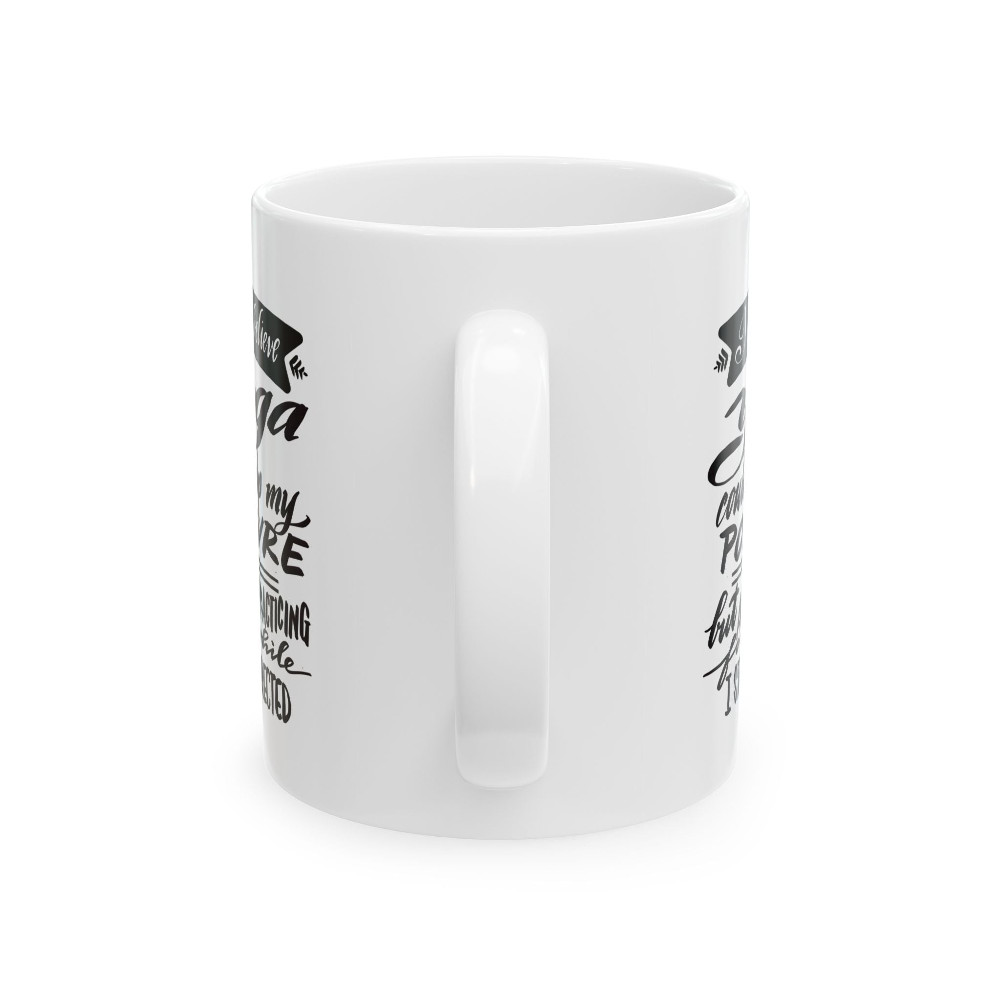 Yoga Ceramic Mug, (11oz,)