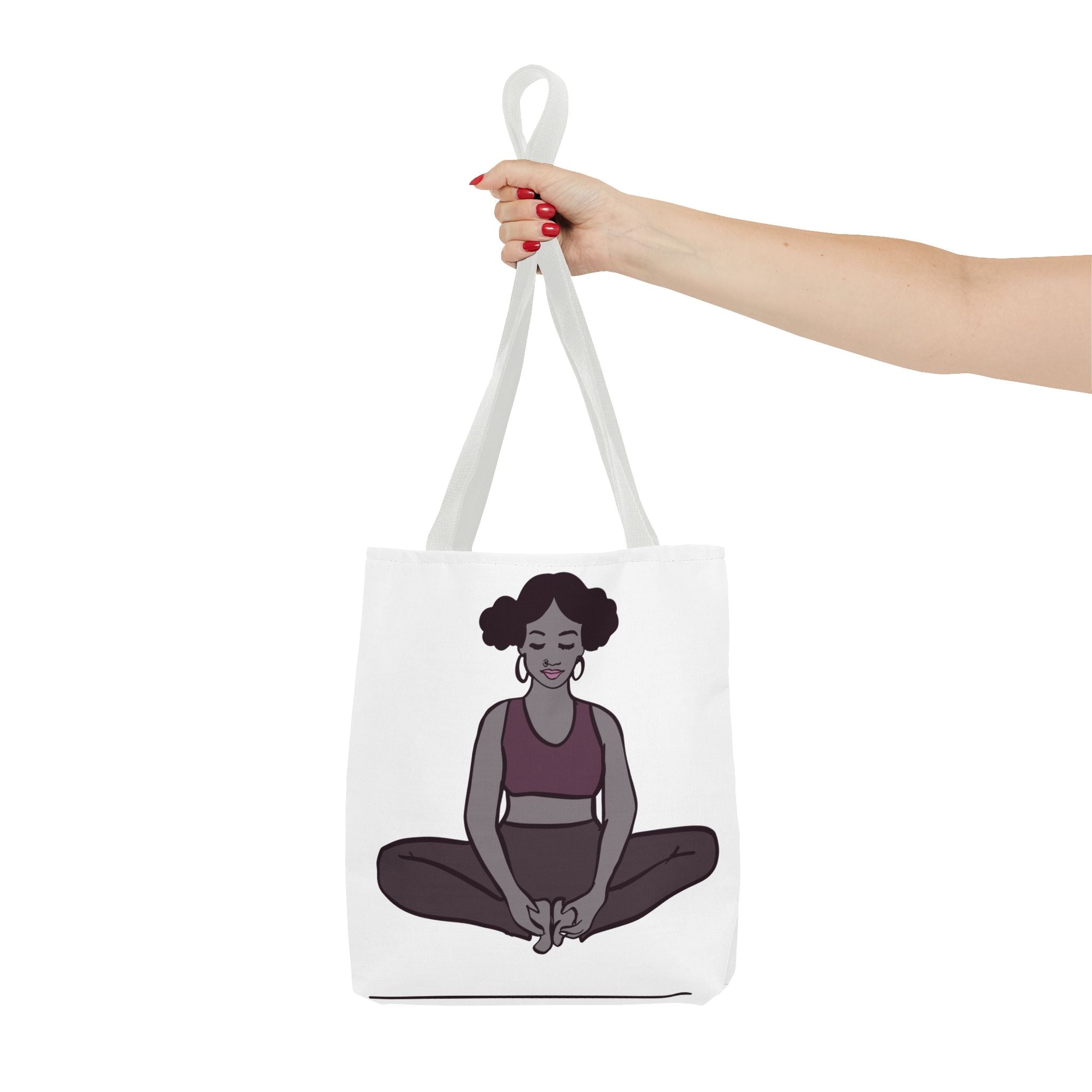 Mindfulness Tote Bag - Yoga Design for Calm & Zen