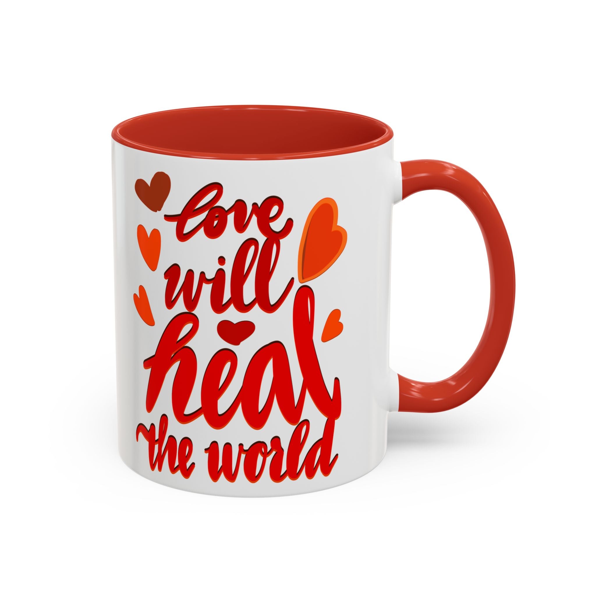 LOVE WILL HEAL THE WORLD mug