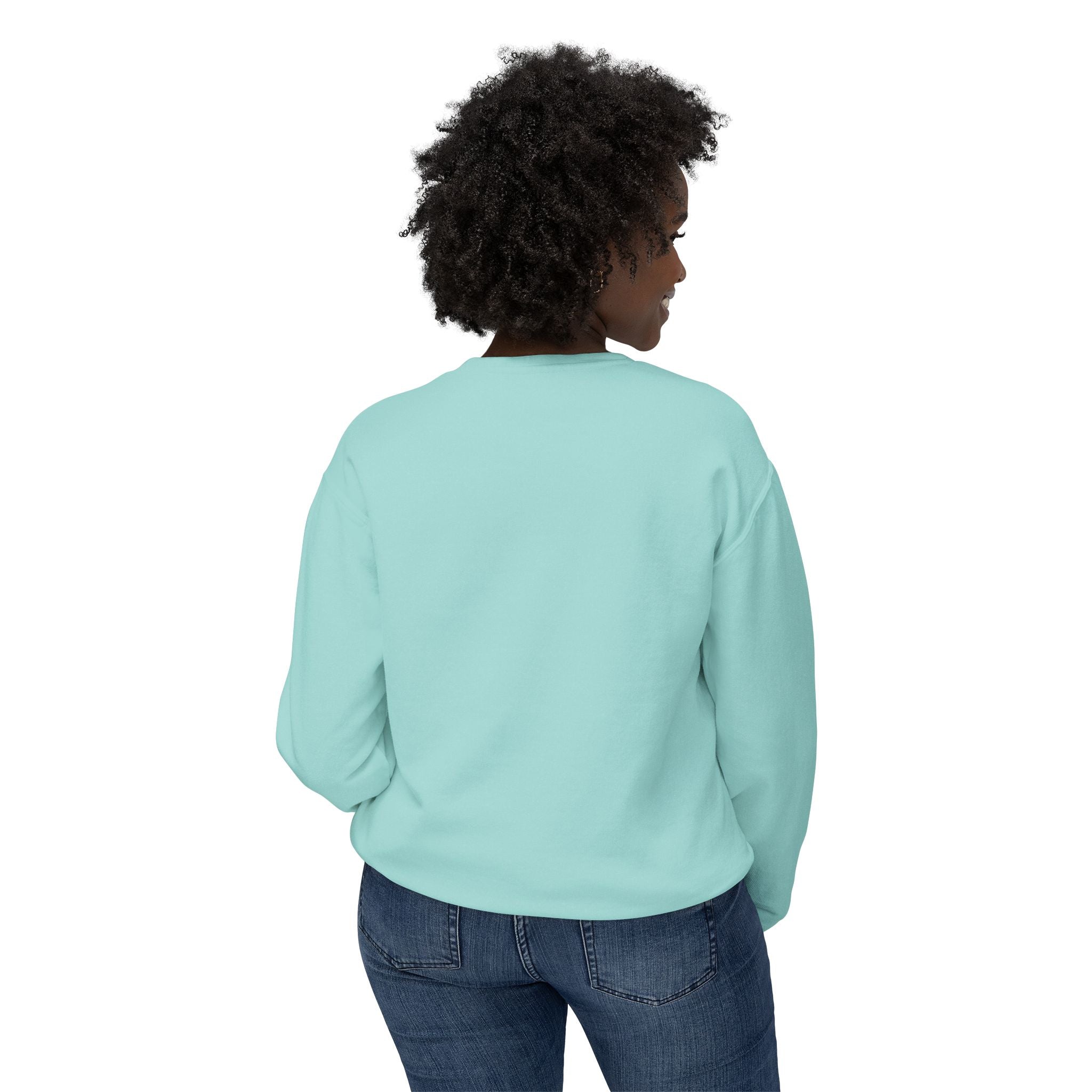 Butterfly Print Unisex Lightweight Crewneck Sweatshirt - Nature-Inspired Style for Everyday Wear