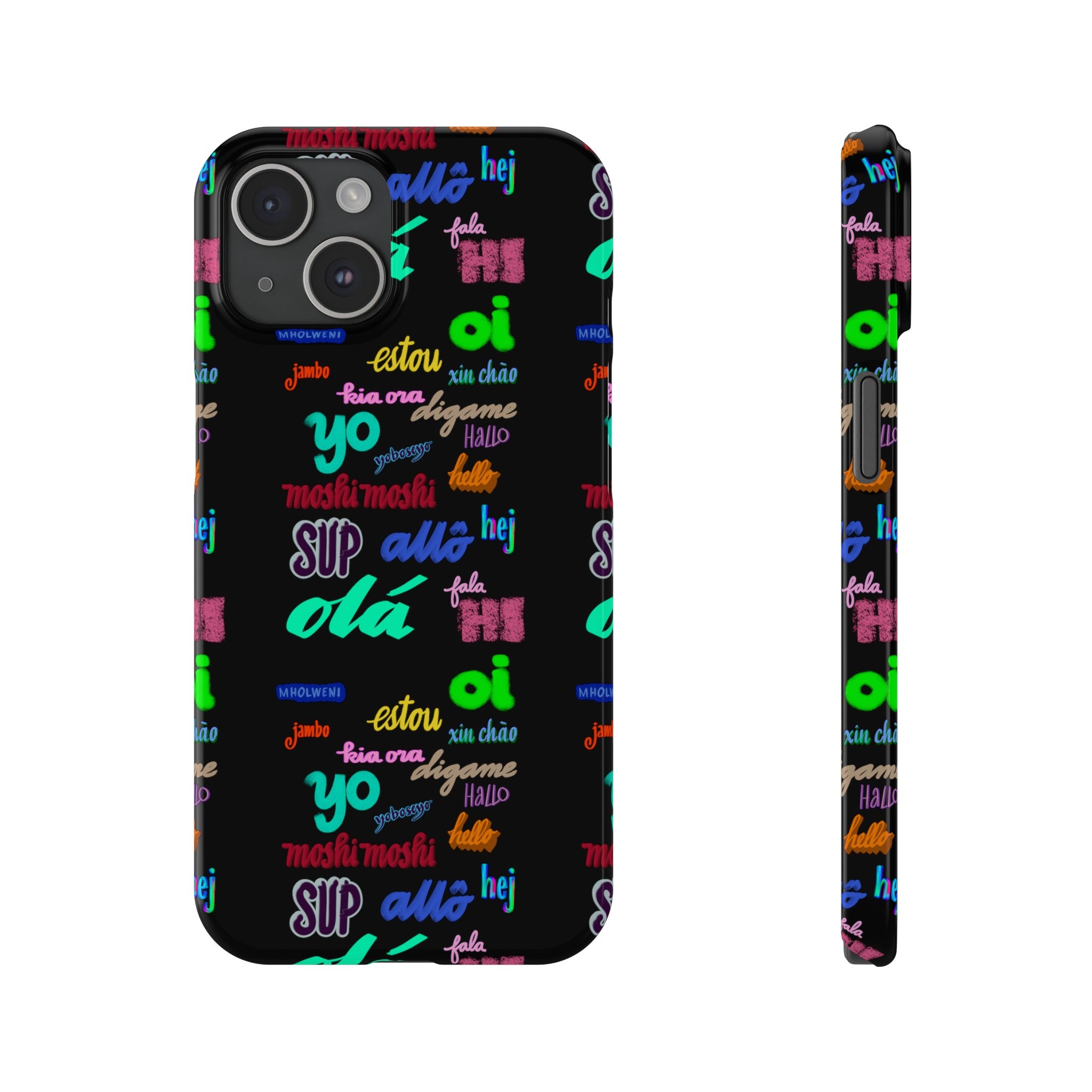 HELLO HELLO Slim Phone Cases