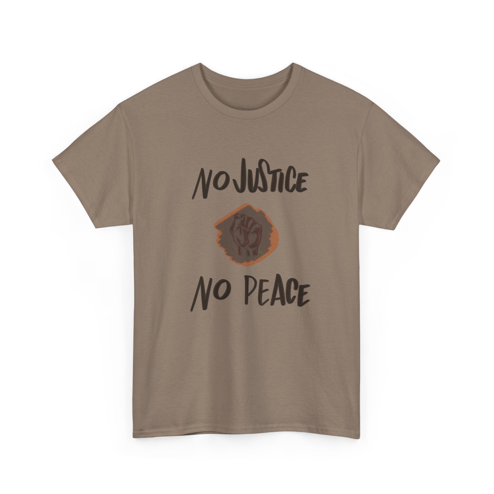 No Justice No Peace Unisex Heavy Cotton Tee - Empowerment Statement