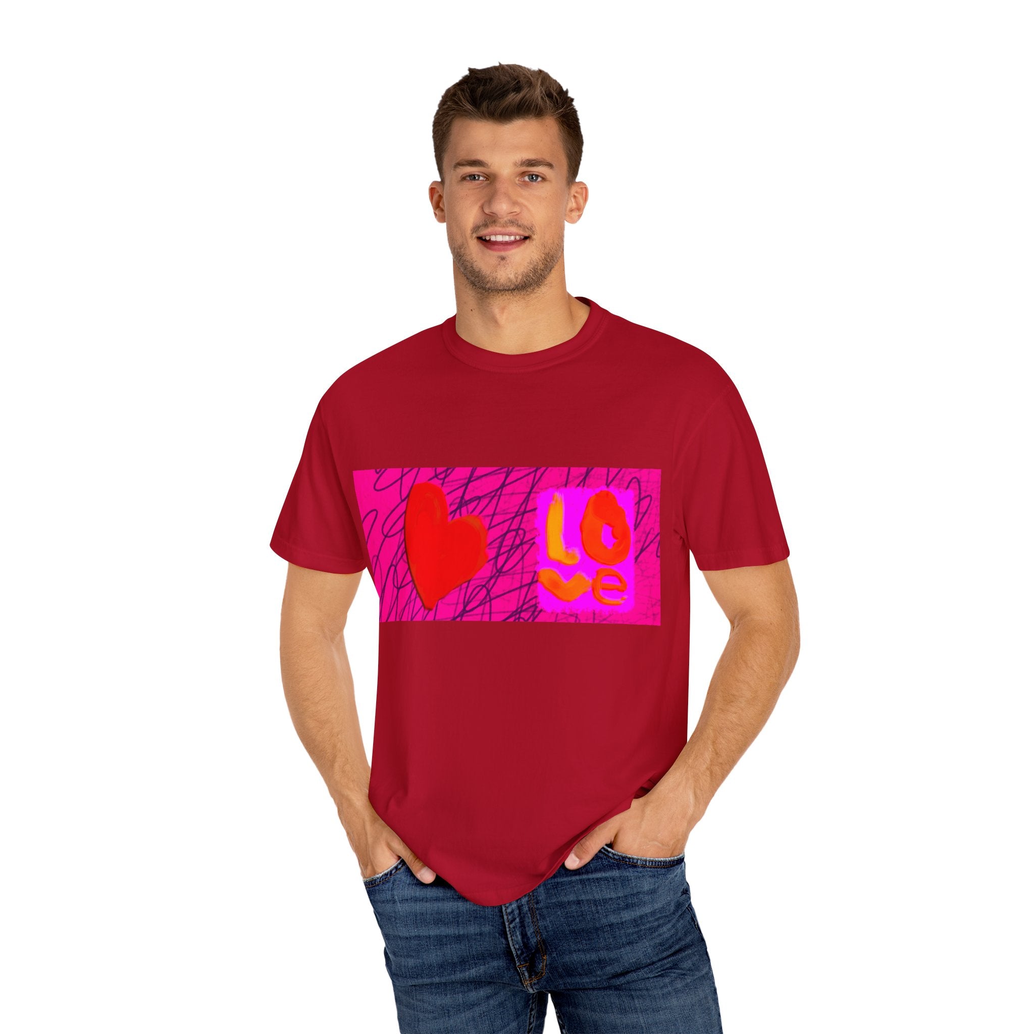 Love Vibes Unisex Garment-Dyed T-Shirt