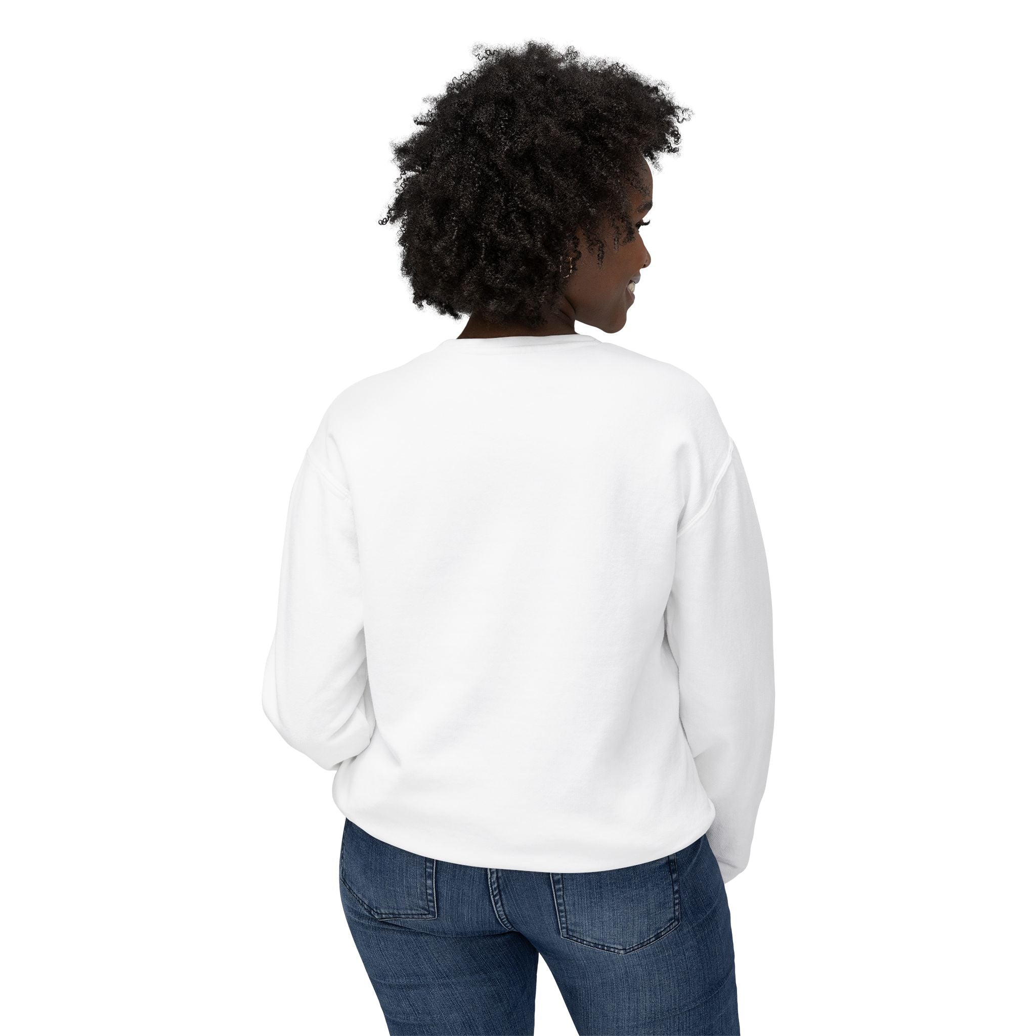 Butterfly Print Unisex Lightweight Crewneck Sweatshirt - Nature-Inspired Style for Everyday Wear