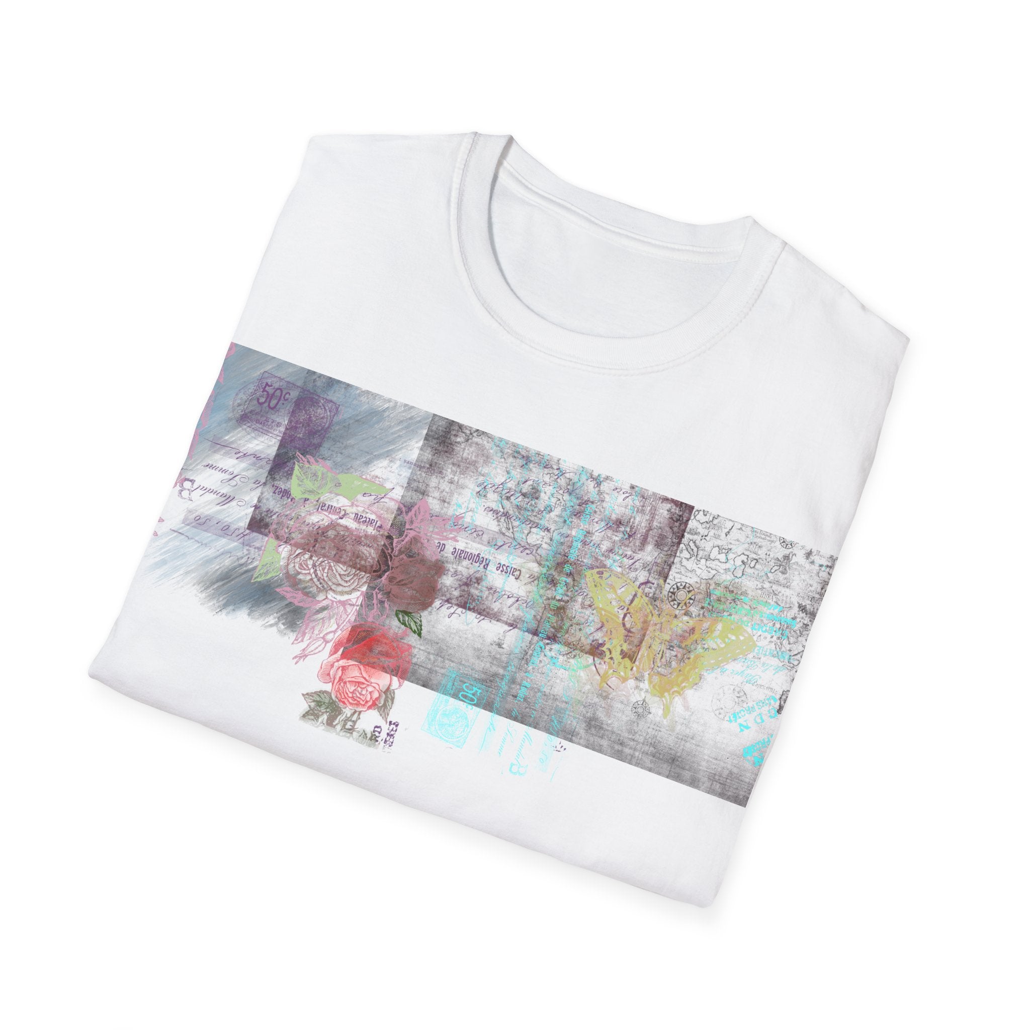 FLORAL MEMORIES Unisex Softstyle T-Shirt