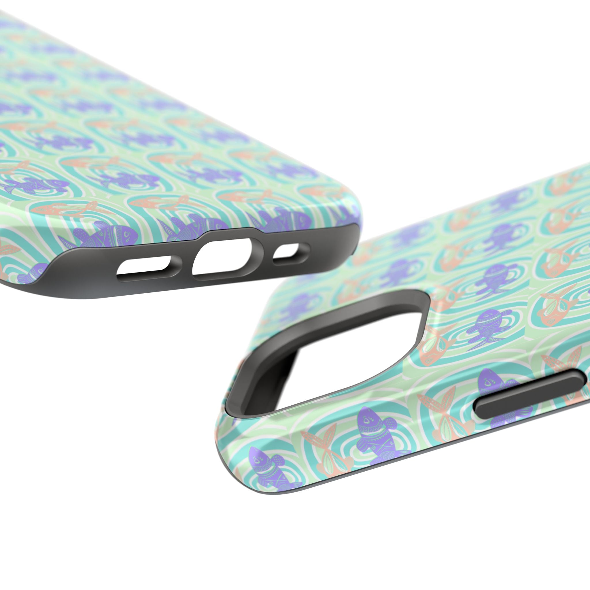 Colorful Fish Pattern Magnetic Tough Case for iPhone