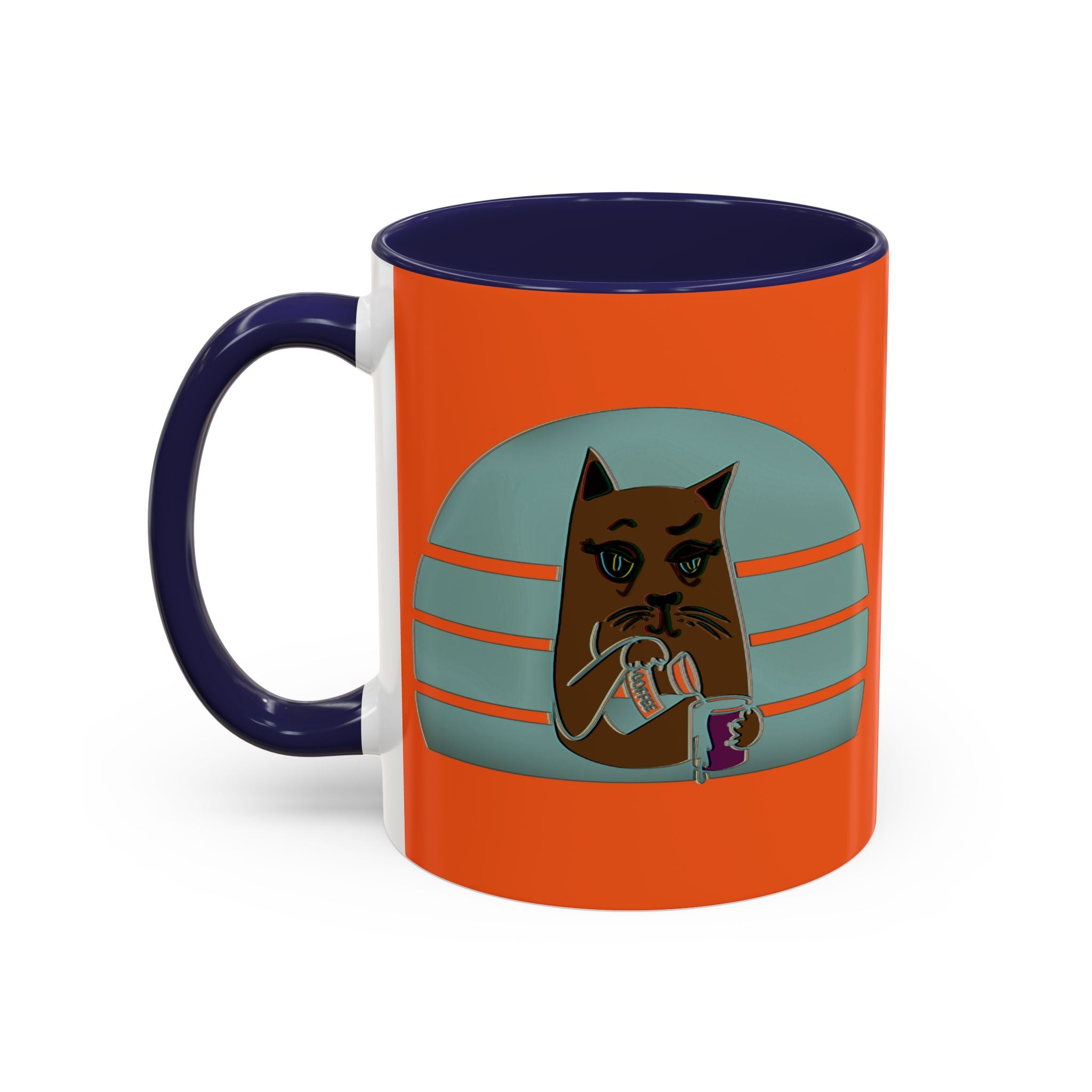 Mug - MEH Cat Accent Mug 11 oz - Funny Beverage