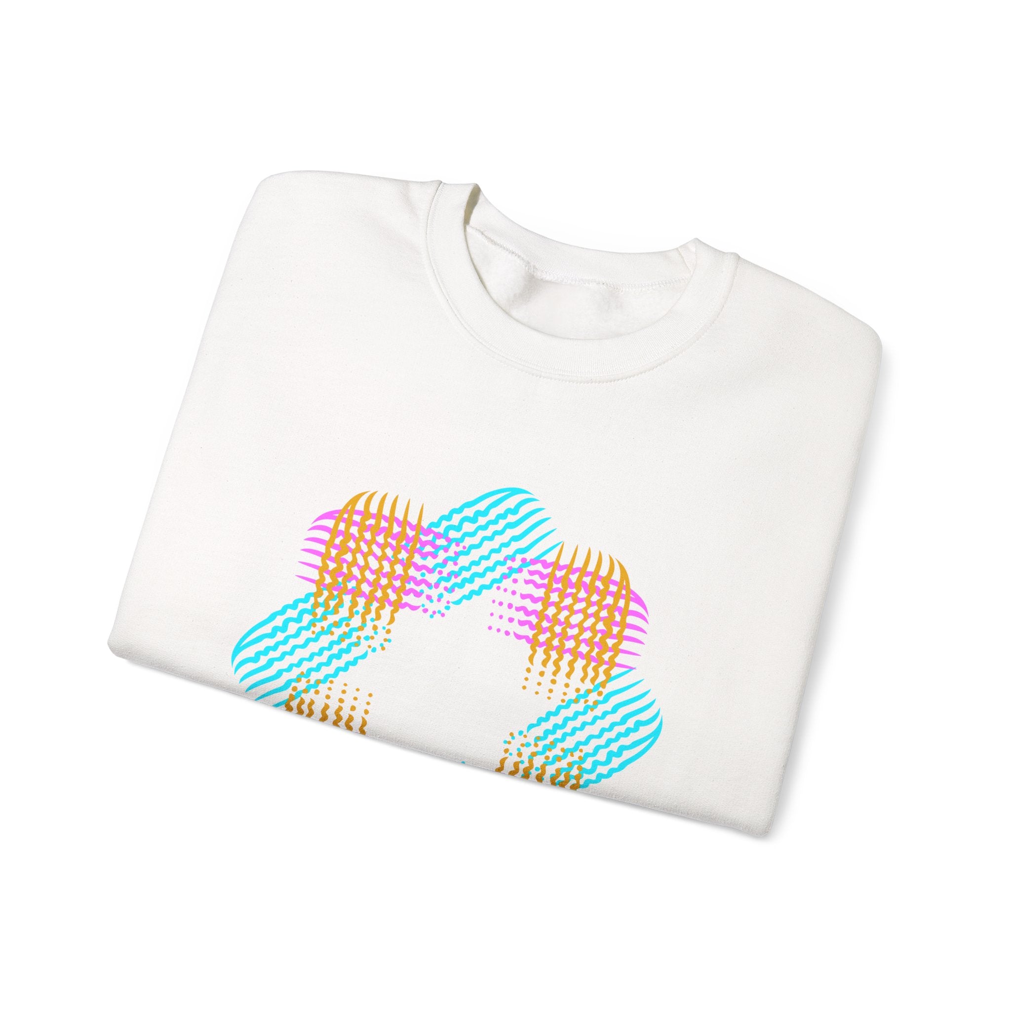 Colorful Geometric Pattern Unisex Crewneck Sweatshirt - Cozy and Stylish