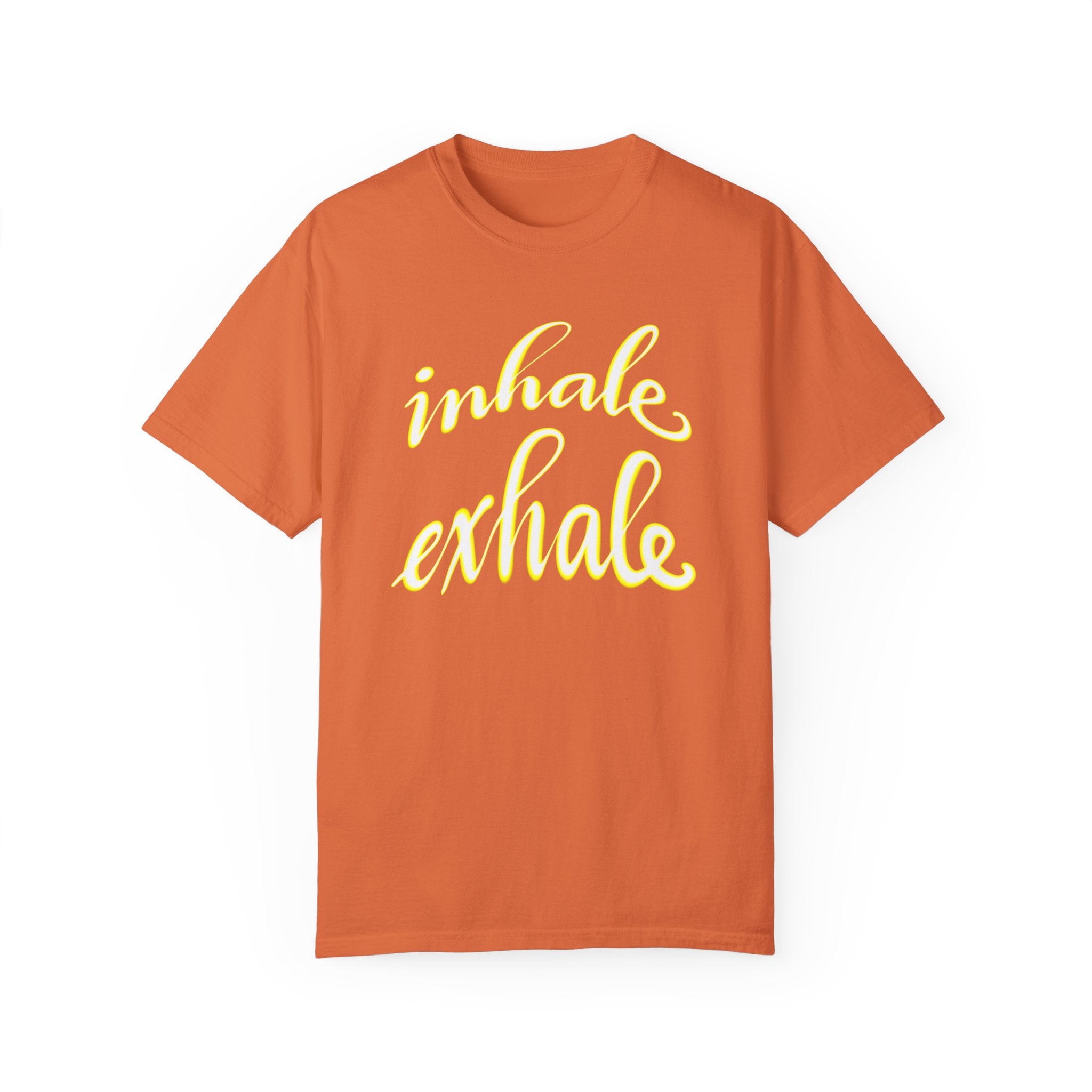 INHALE EXHALE Unisex Garment-Dyed T-shirt
