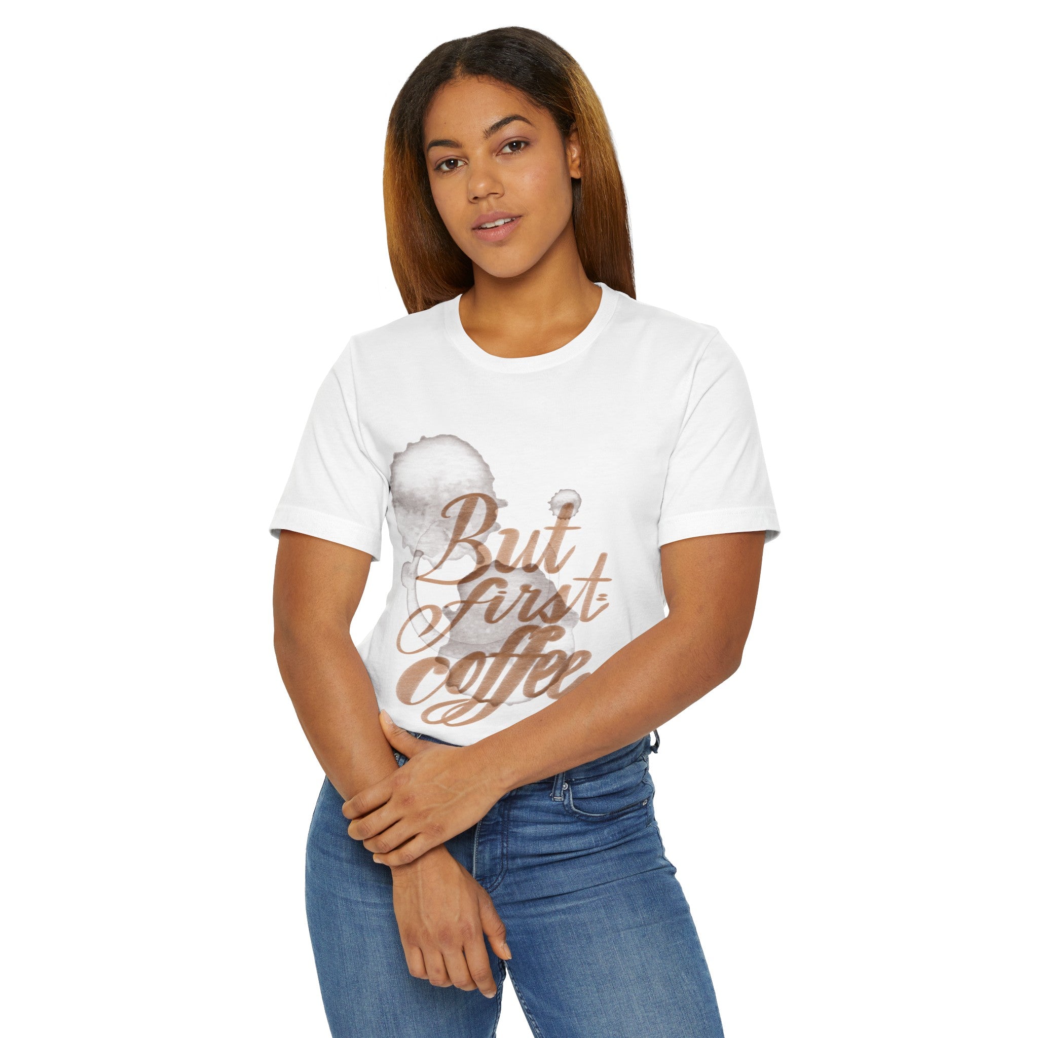 BUT FIRST Unisex Jersey T-Shirt