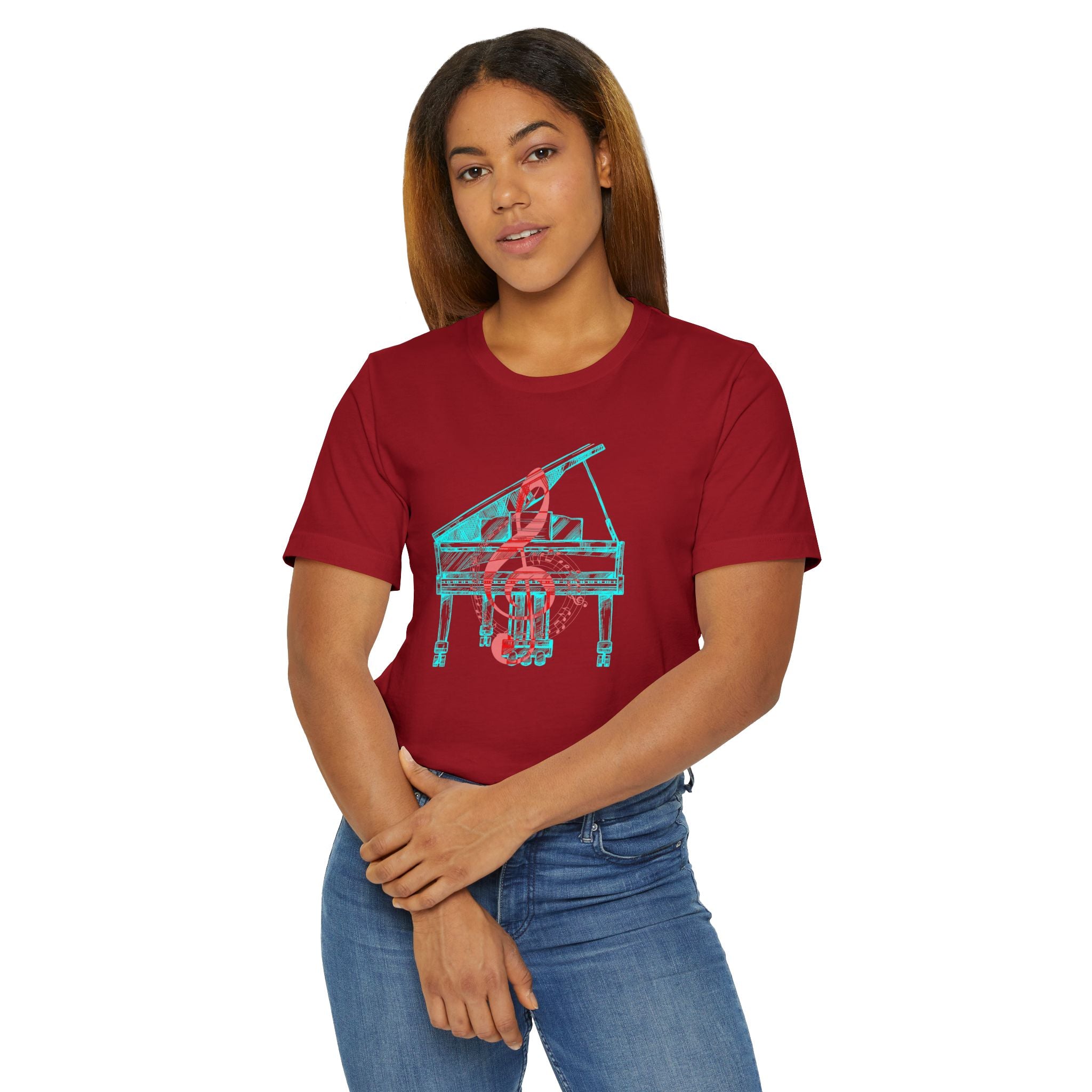Upright Piano Jersey T-Shirt