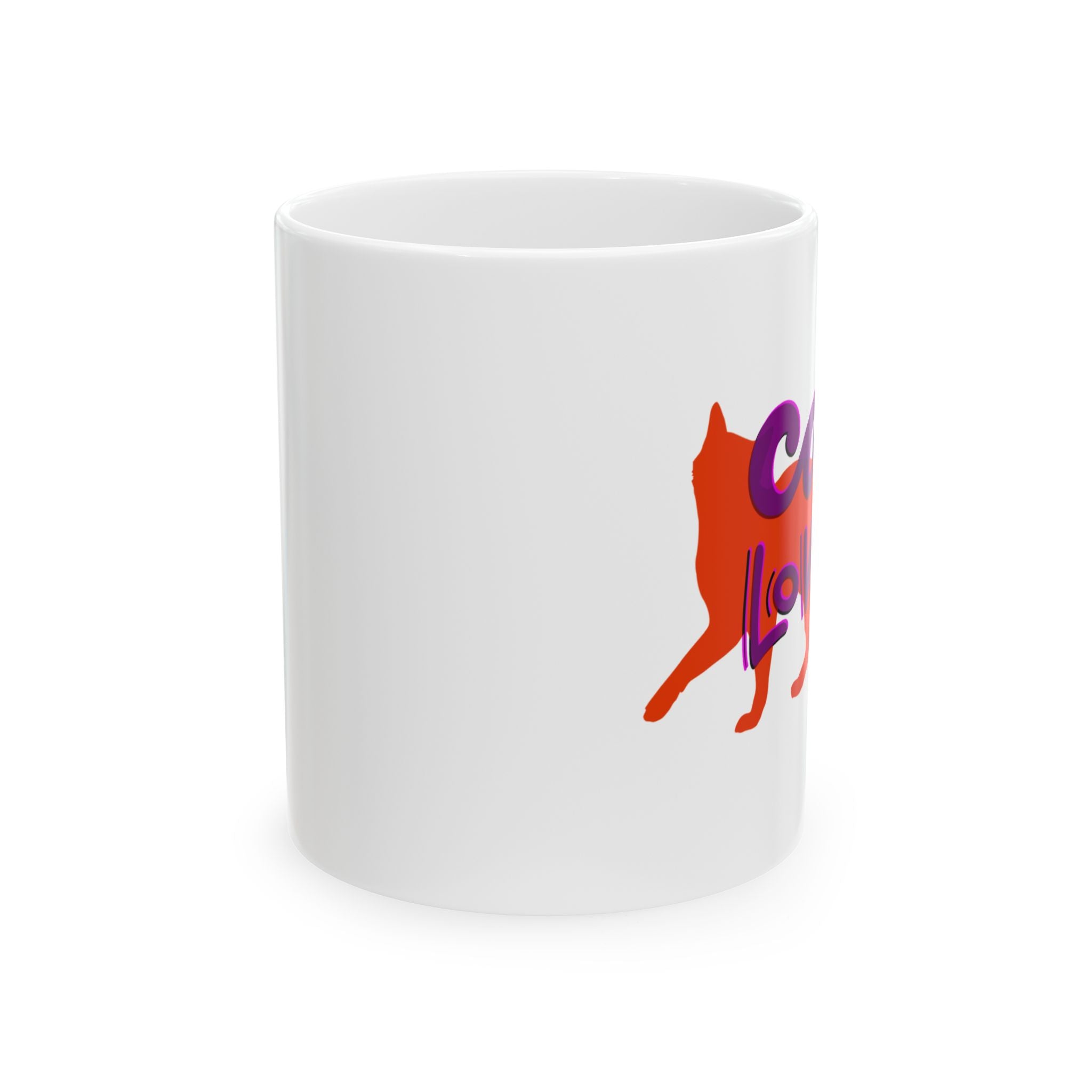 CAT LOVER Ceramic Mug, (11oz)