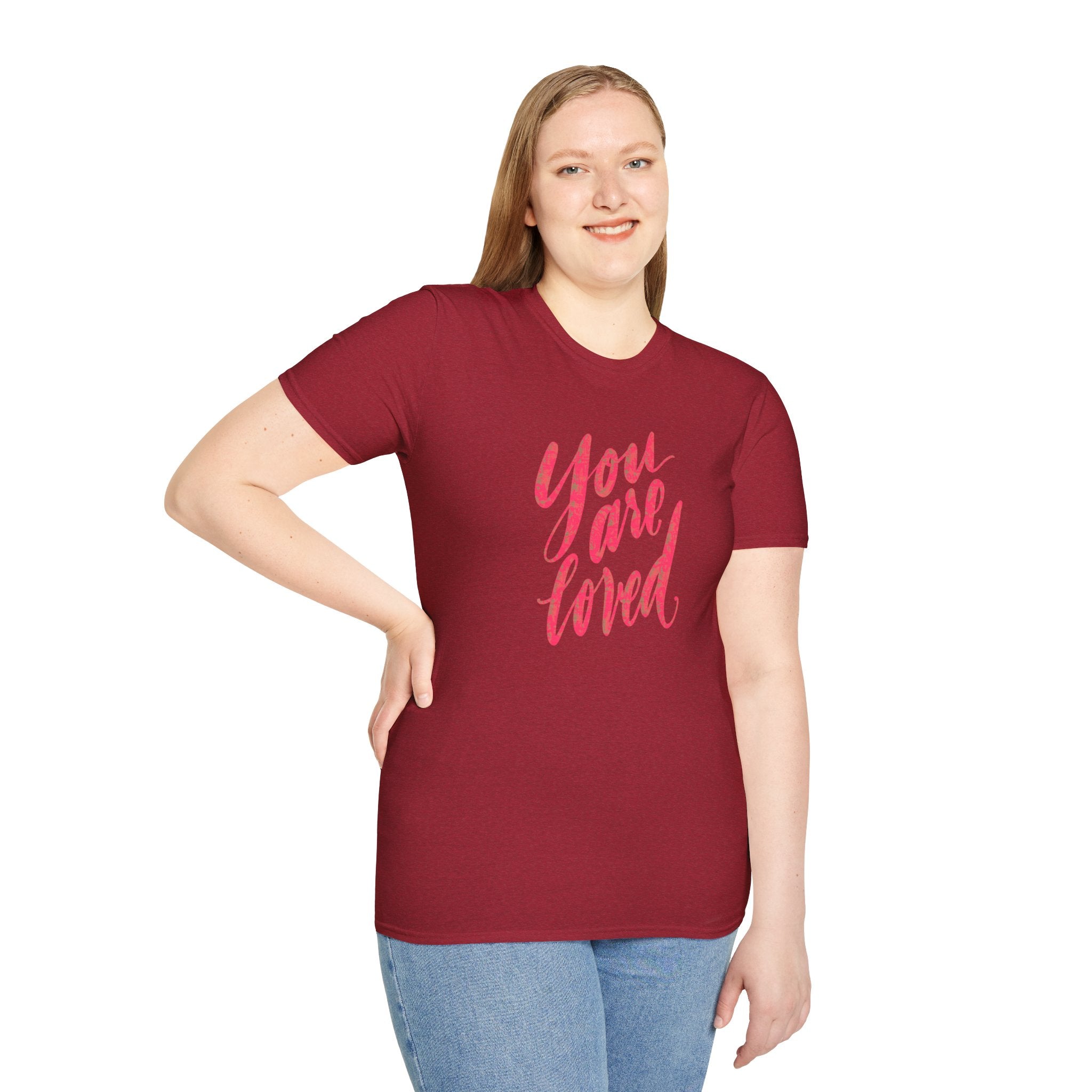 You Are Loved Unisex Softstyle T-Shirt - Comfort with a Positive Message