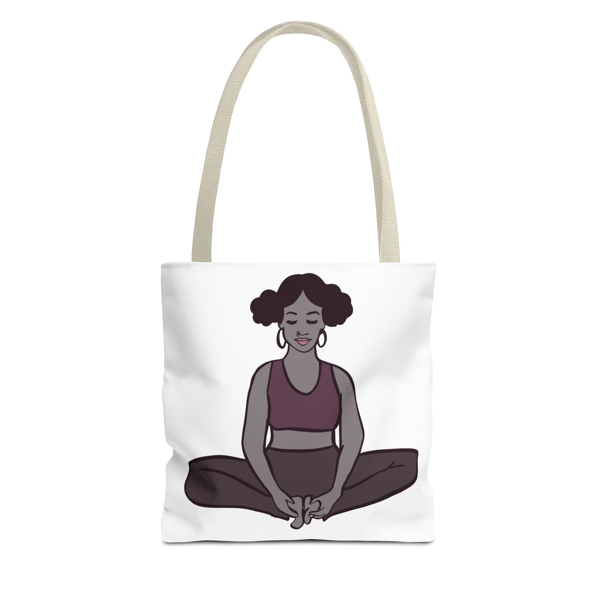 Mindfulness Tote Bag - Yoga Design for Calm & Zen