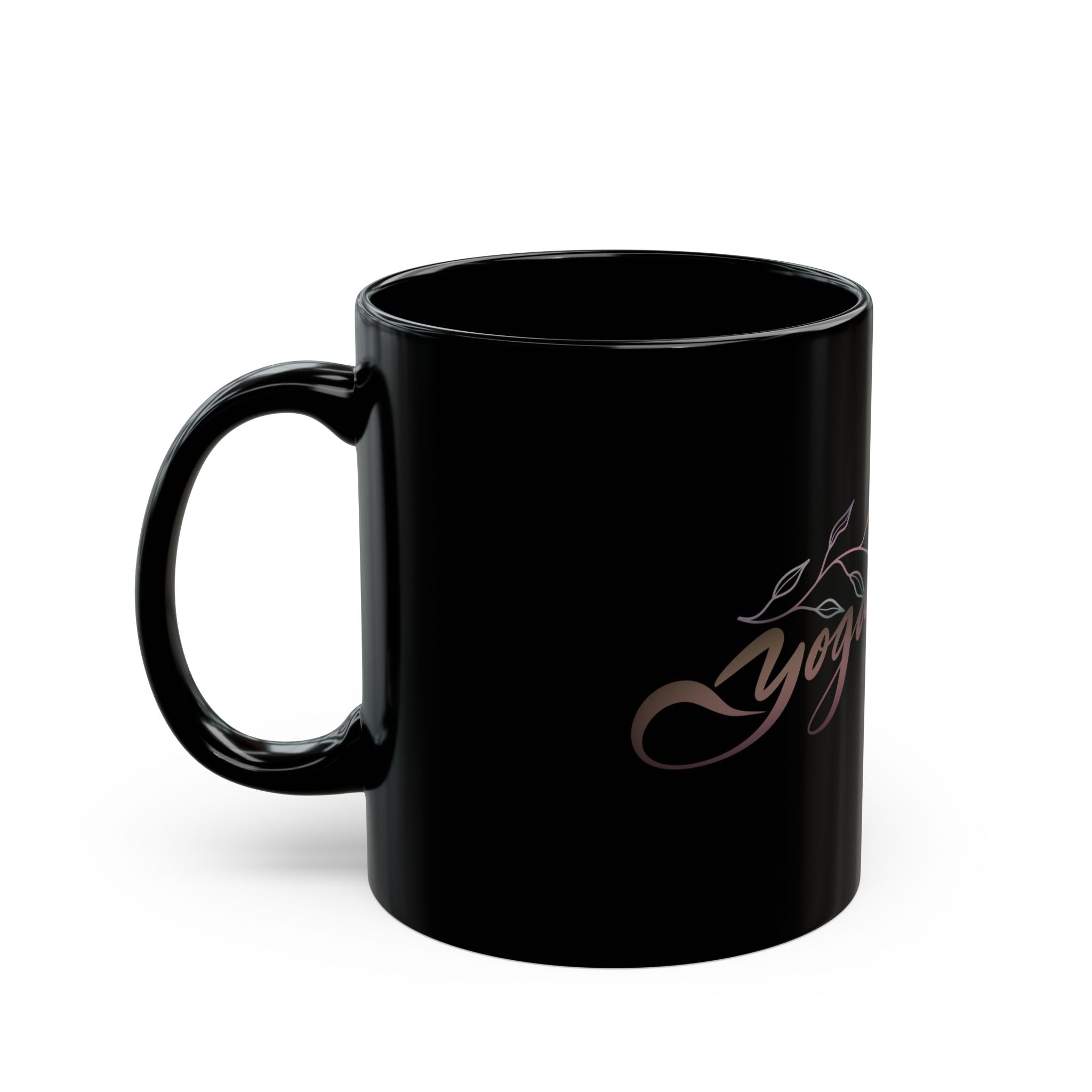 YOGA IS MINDFUL Black Mug (11oz)