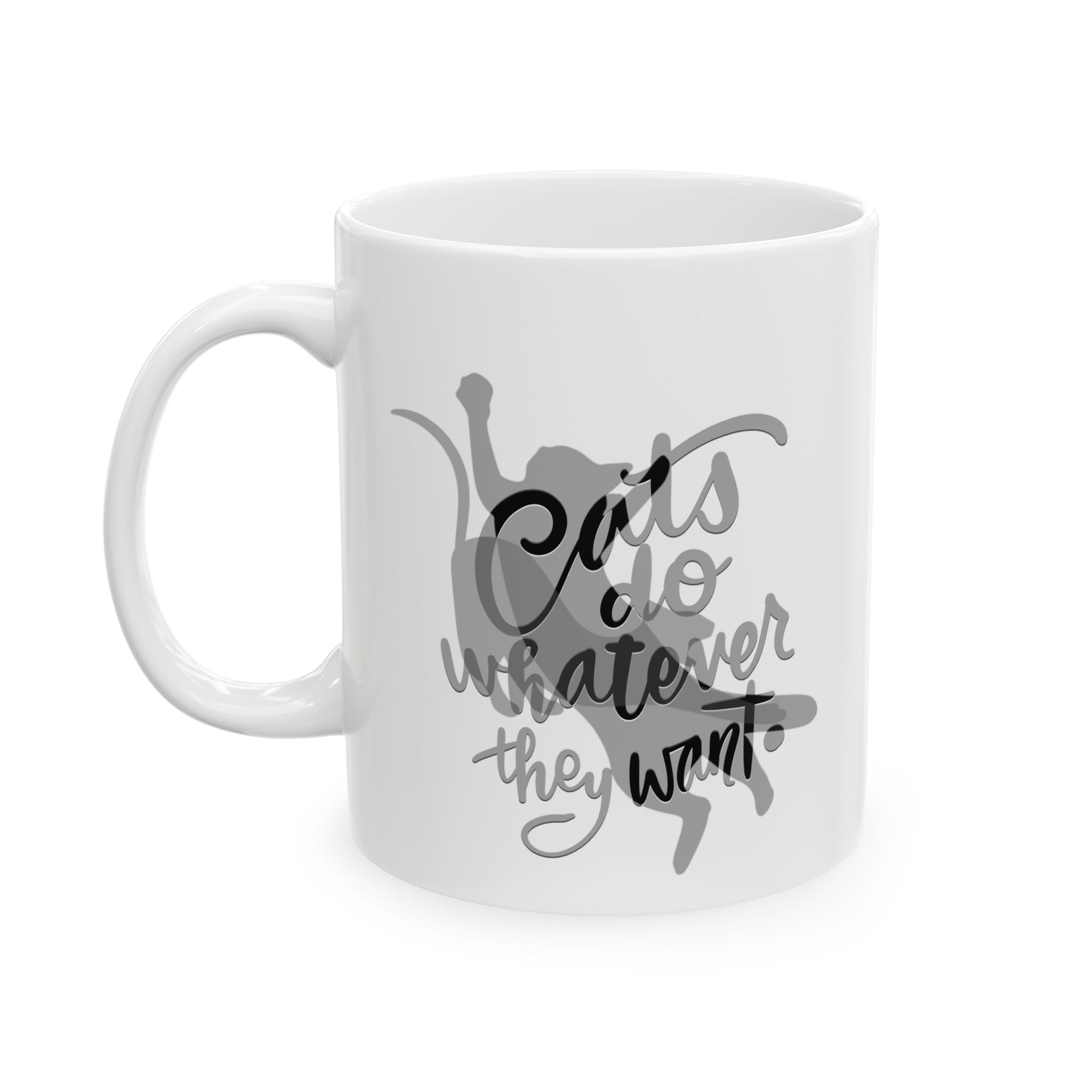 Playful Cats Ceramic Mug, (11oz,)