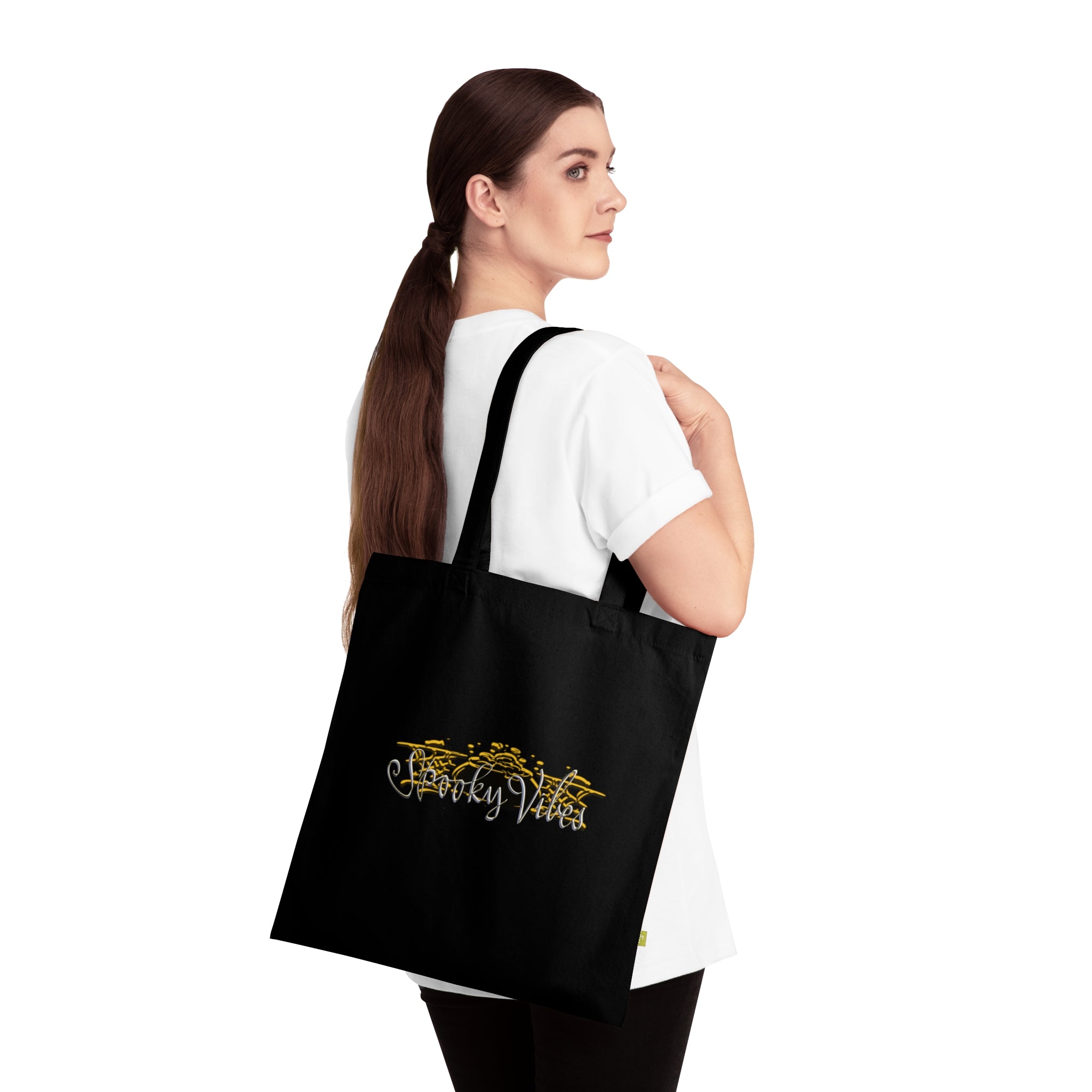 SPOOKY VIBES Organic Cotton Tote Bag