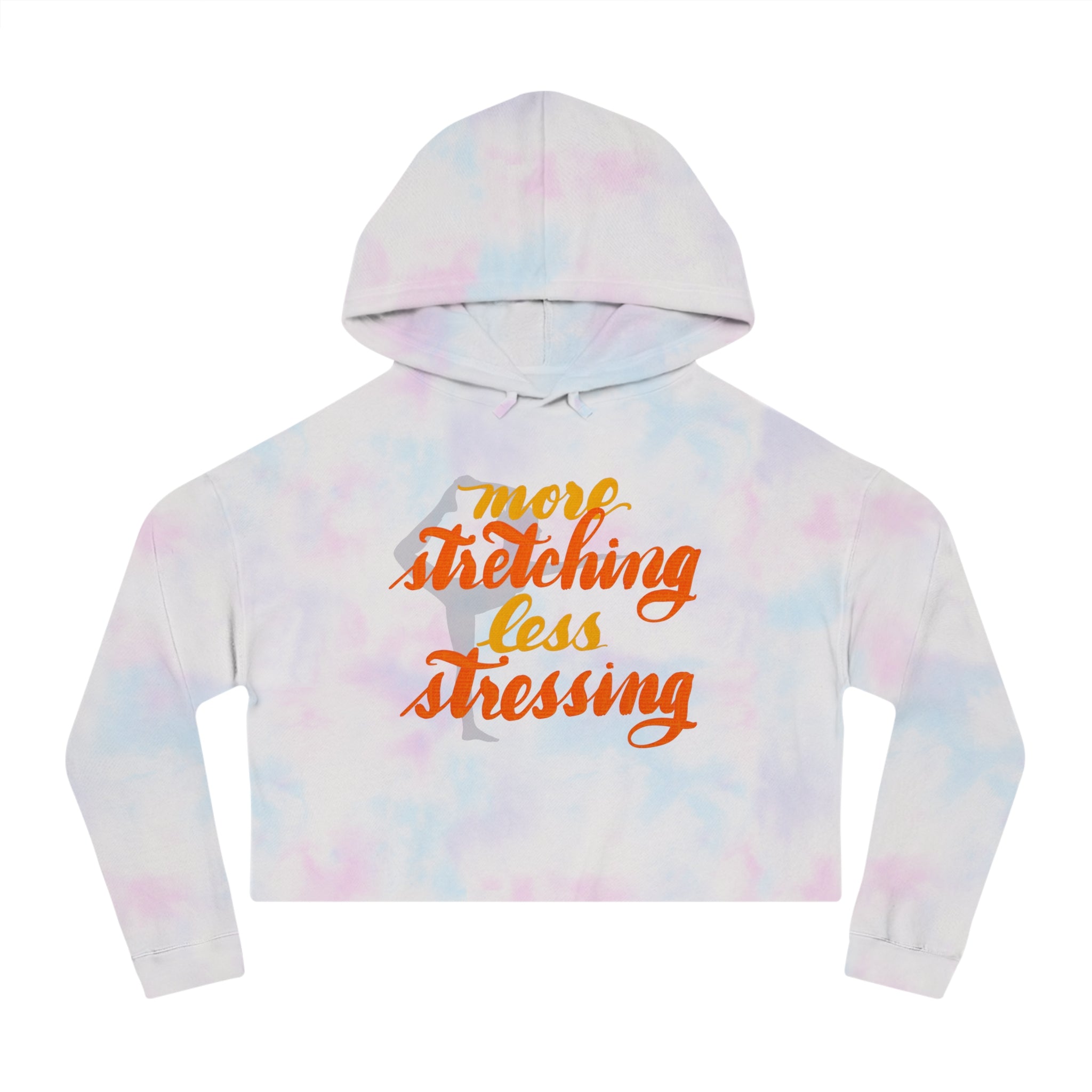 More Stretching, Less Stressing Cropped Hoodie for Women