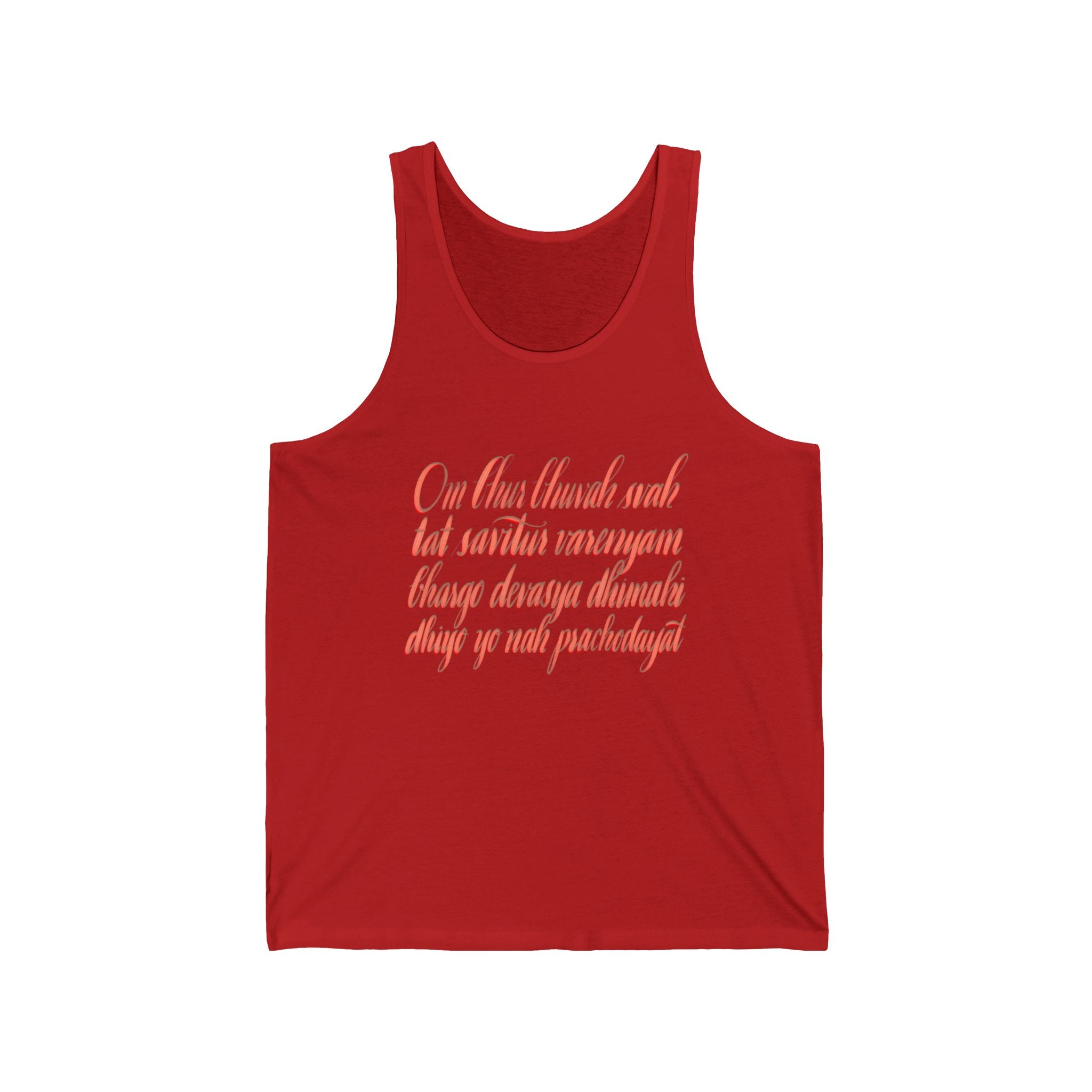 Inspirational Unisex Jersey Tank Top - Spiritual Quote Design