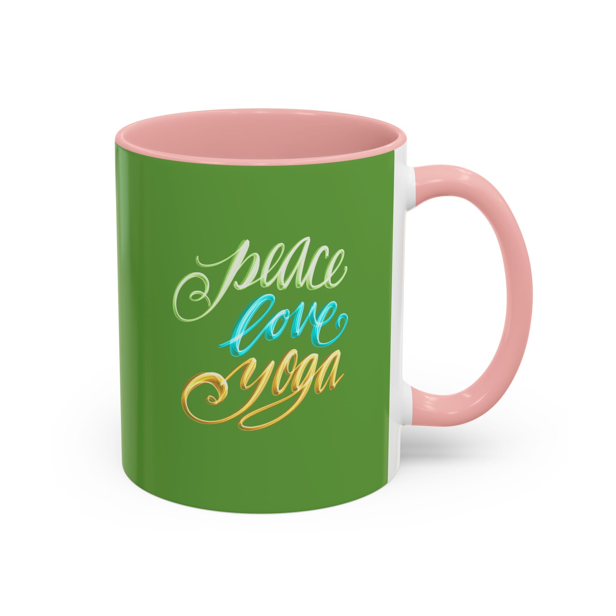PEACE LOVE YOGA 11 oz Coffee Mug