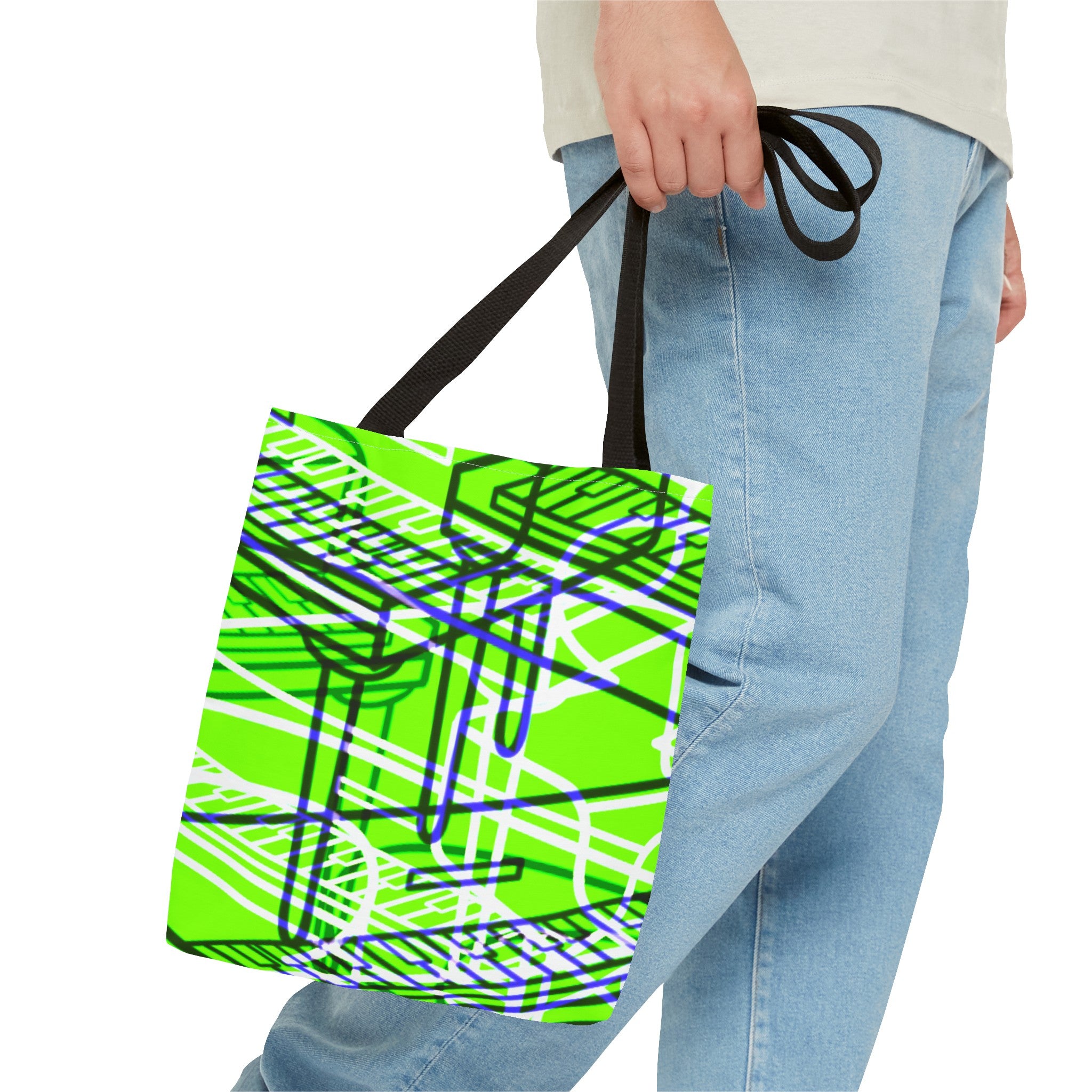 GREEN PIANOS Tote Bag (AOP)