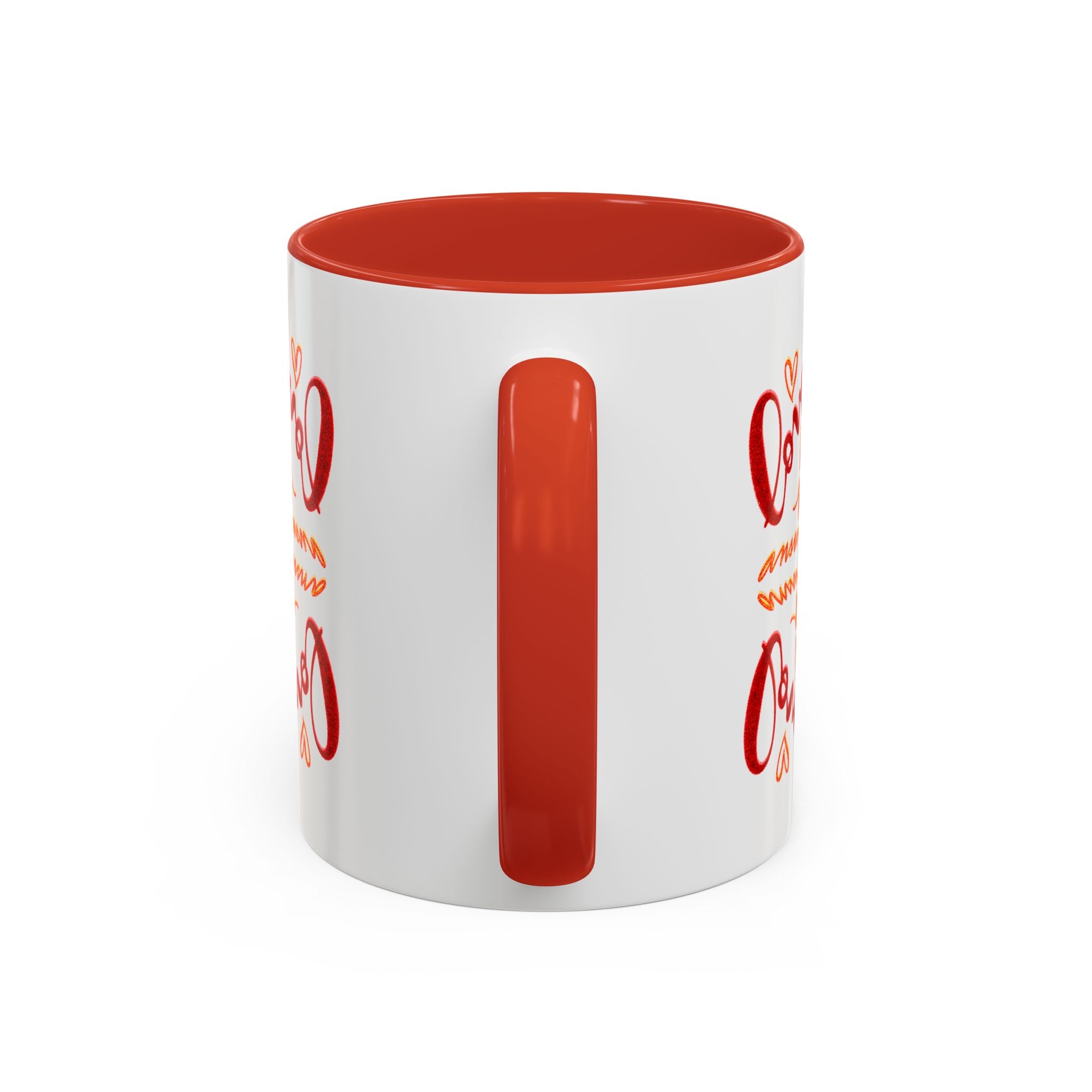 Love Coffee Mug – Cute Handwritten 'Love is the answer' Accent Mug (11 oz)