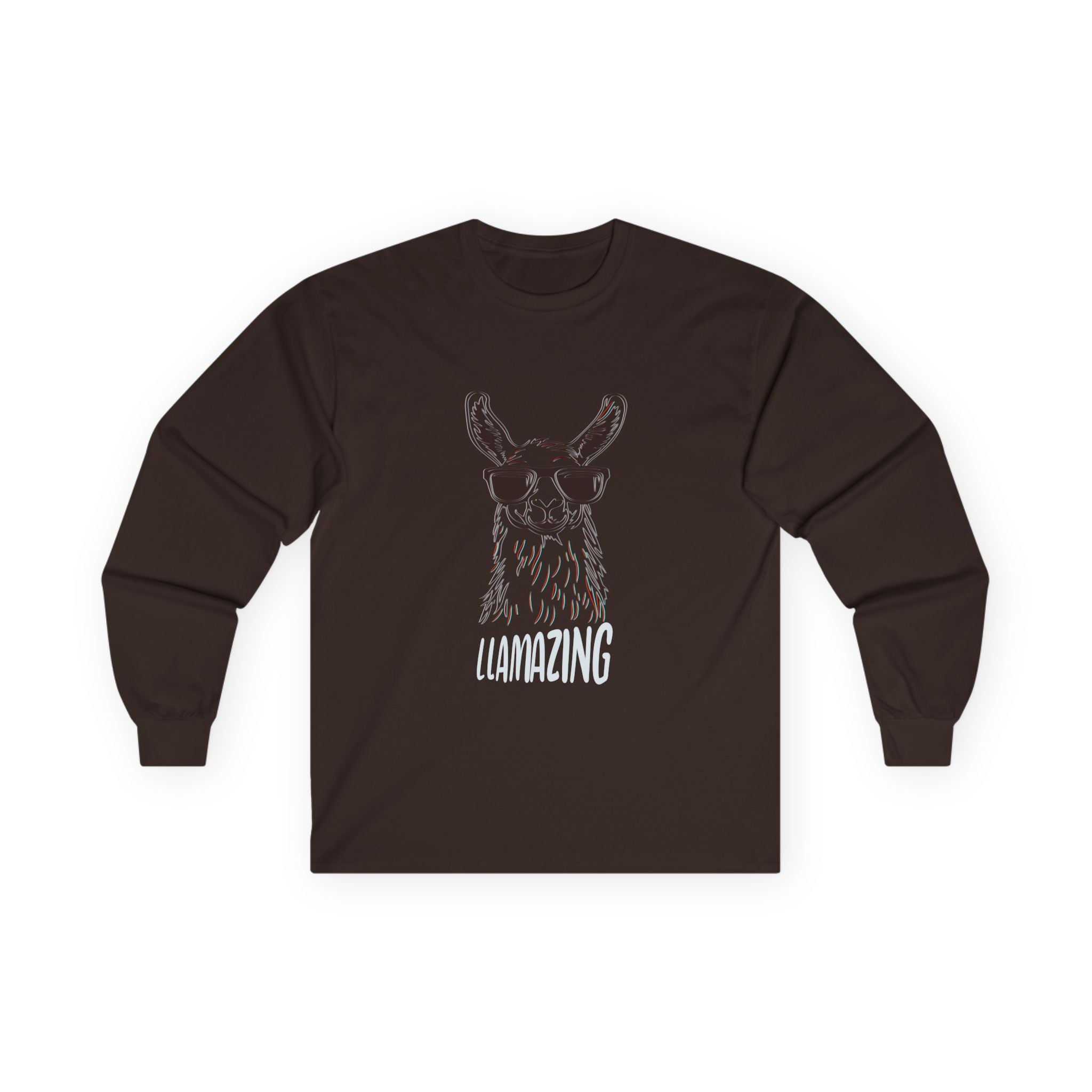 Llamazing Long Sleeve Tee - Fun Unisex Cotton Shirt for Animal Lovers
