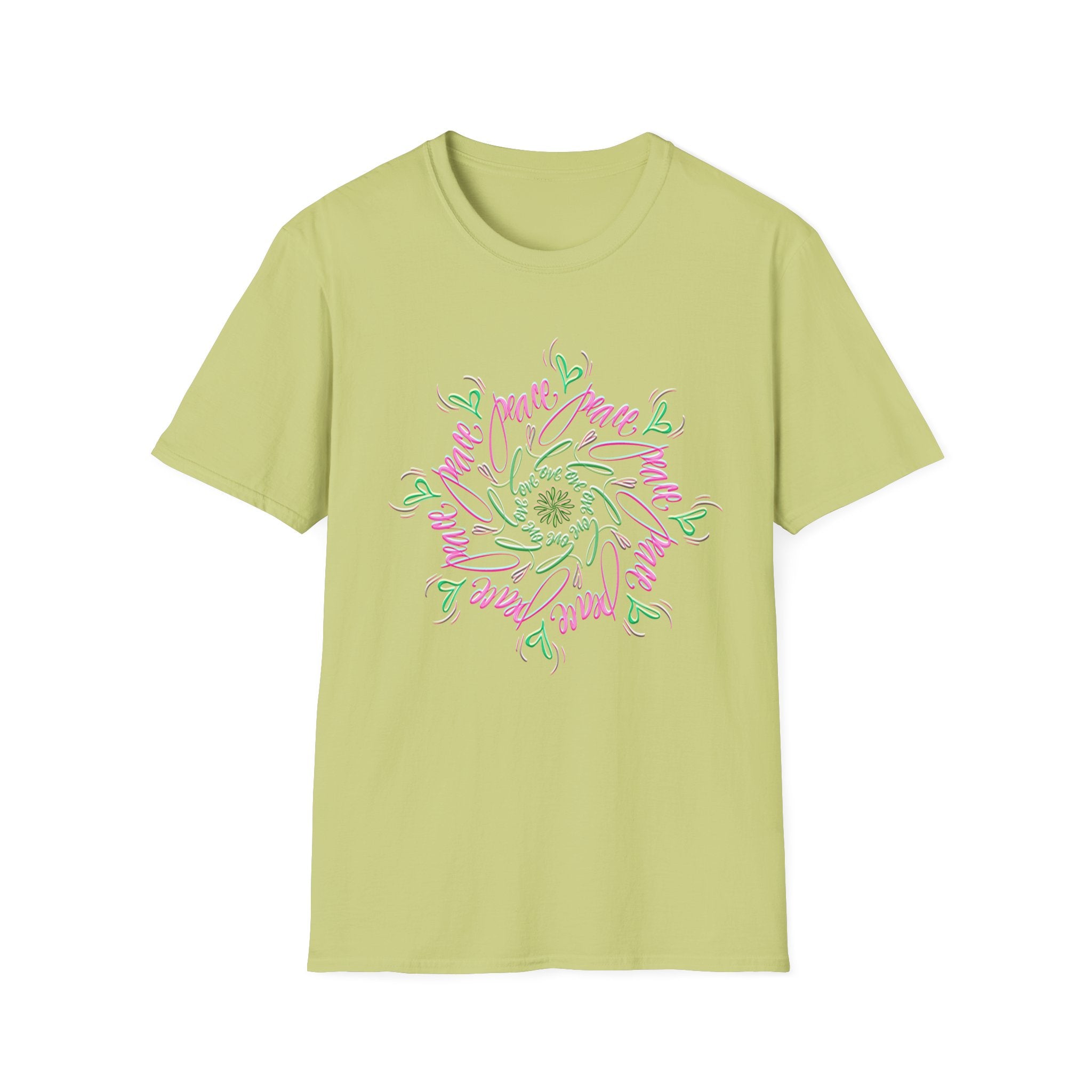 Unisex Softstyle T-Shirt - Peace Design - Perfect for Everyday Comfort