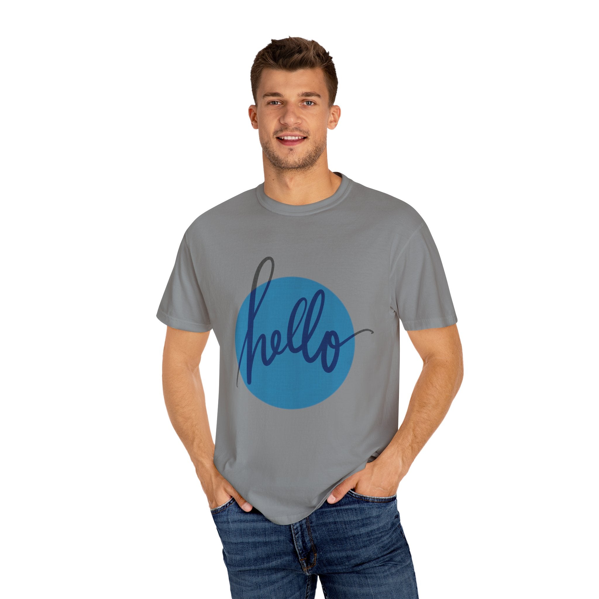 HELLO Unisex Garment-Dyed T-shirt