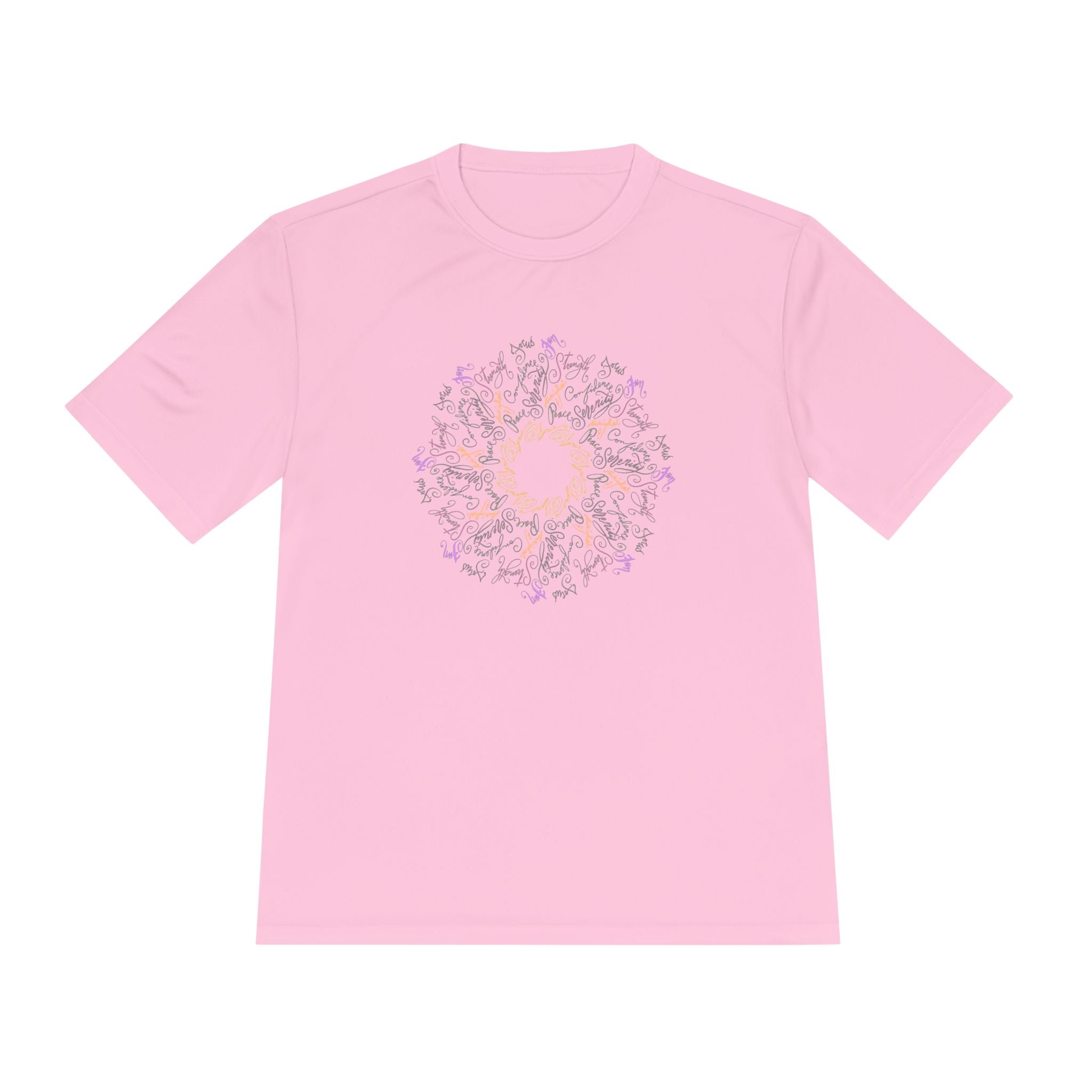 Mandala Yoga Pose Design Unisex Moisture Wicking Tee - Perfect for Active Lifestyle