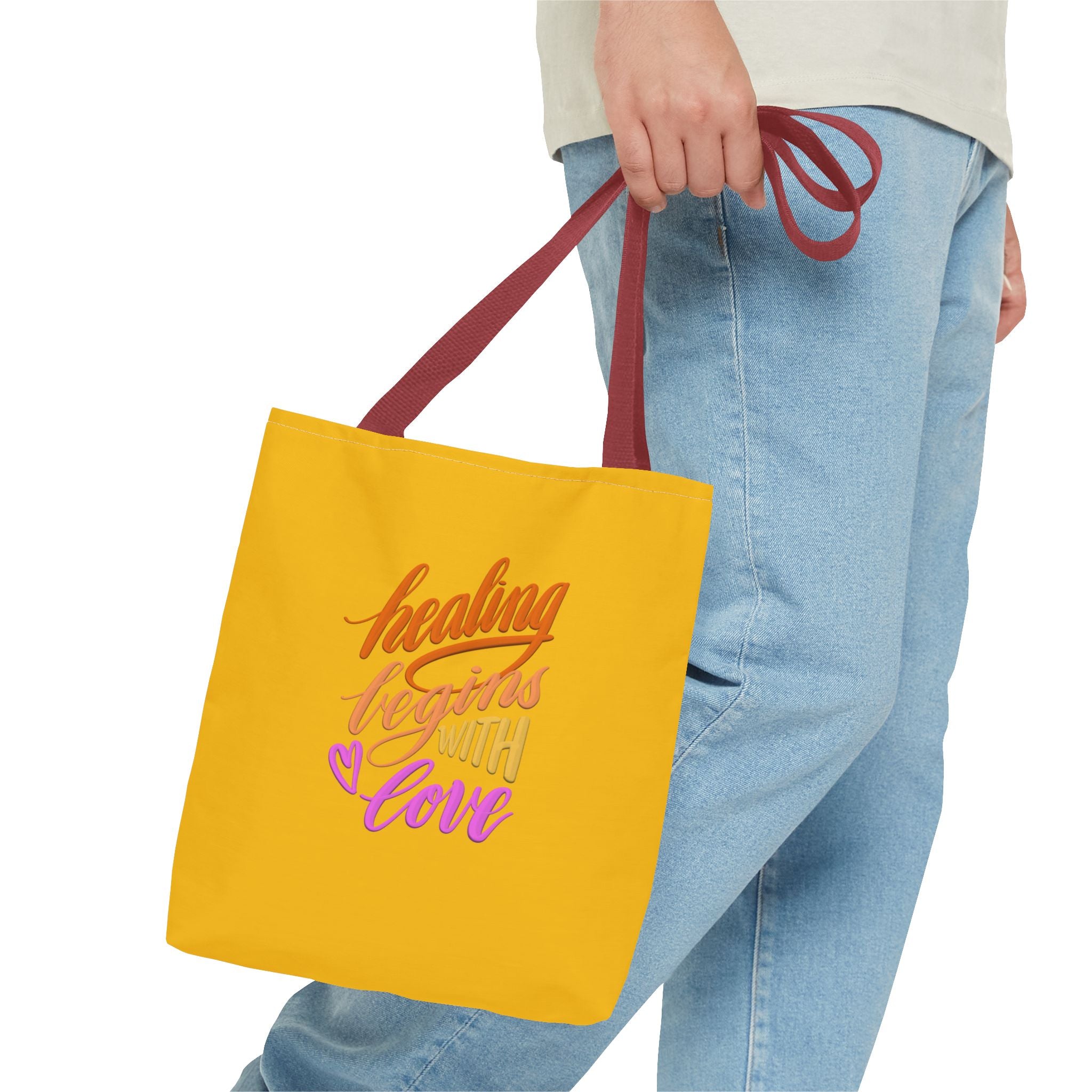 HEALING BEGINS WITH LOVE Tote Bag