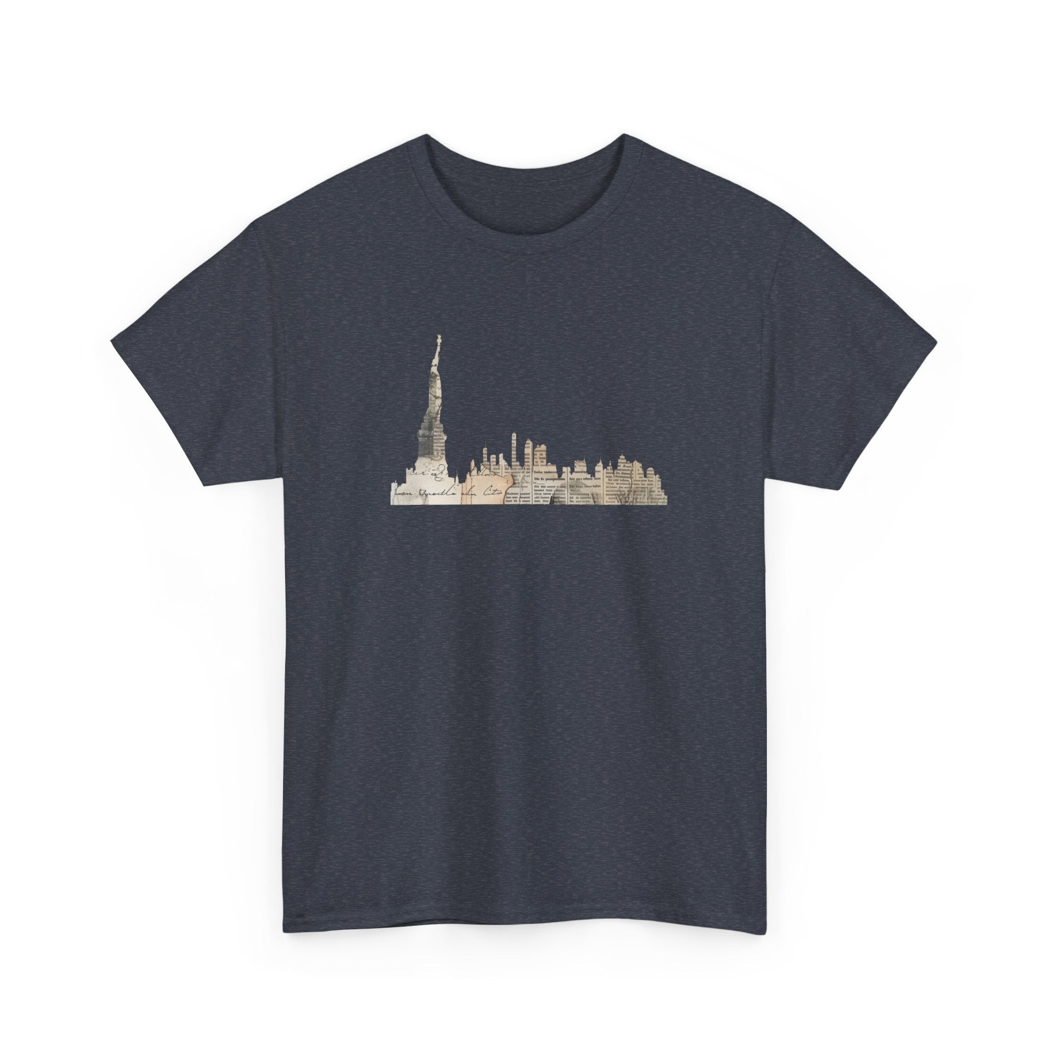 Unisex Heavy Cotton Tee - New York City Skyline Graphic Shirt