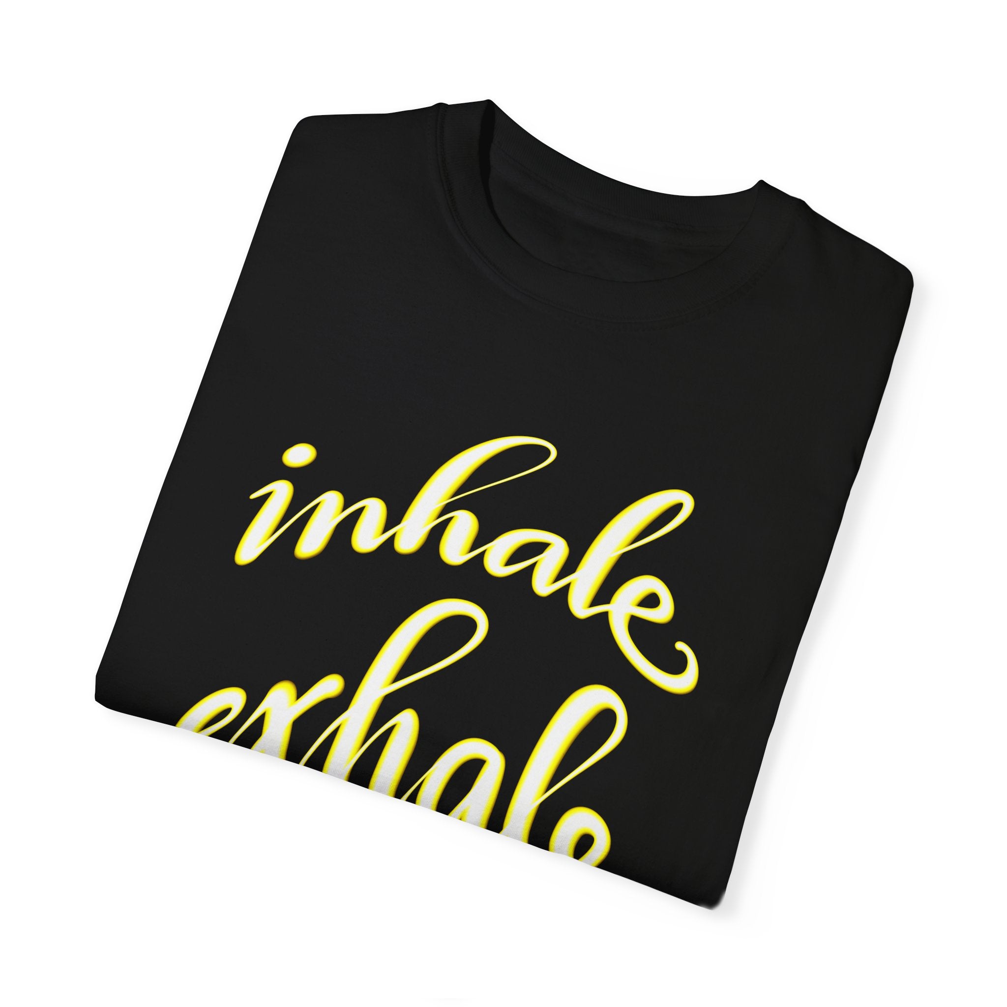 INHALE EXHALE Unisex Garment-Dyed T-shirt
