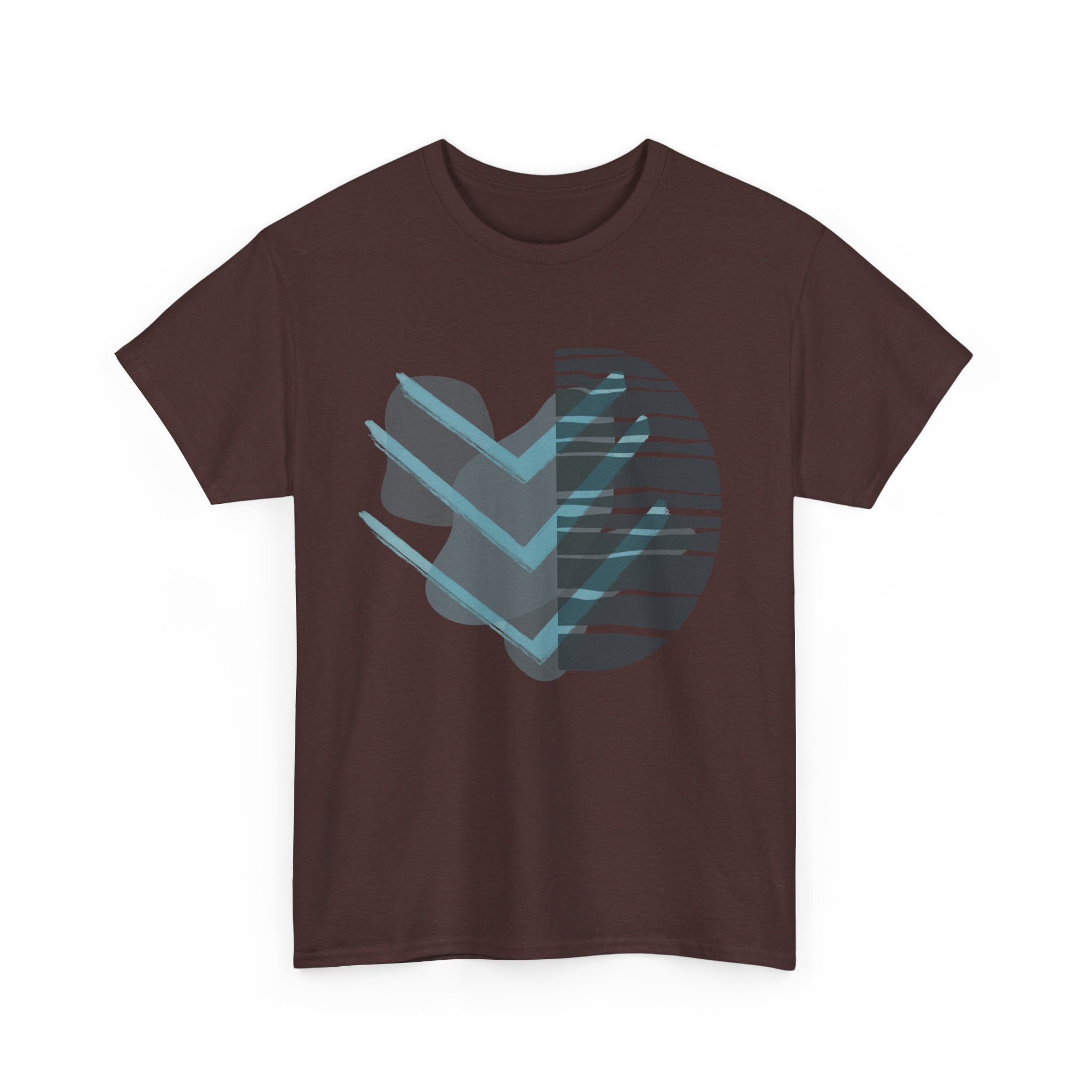 Stylish Unisex Heavy Cotton Tee with Abstract Design