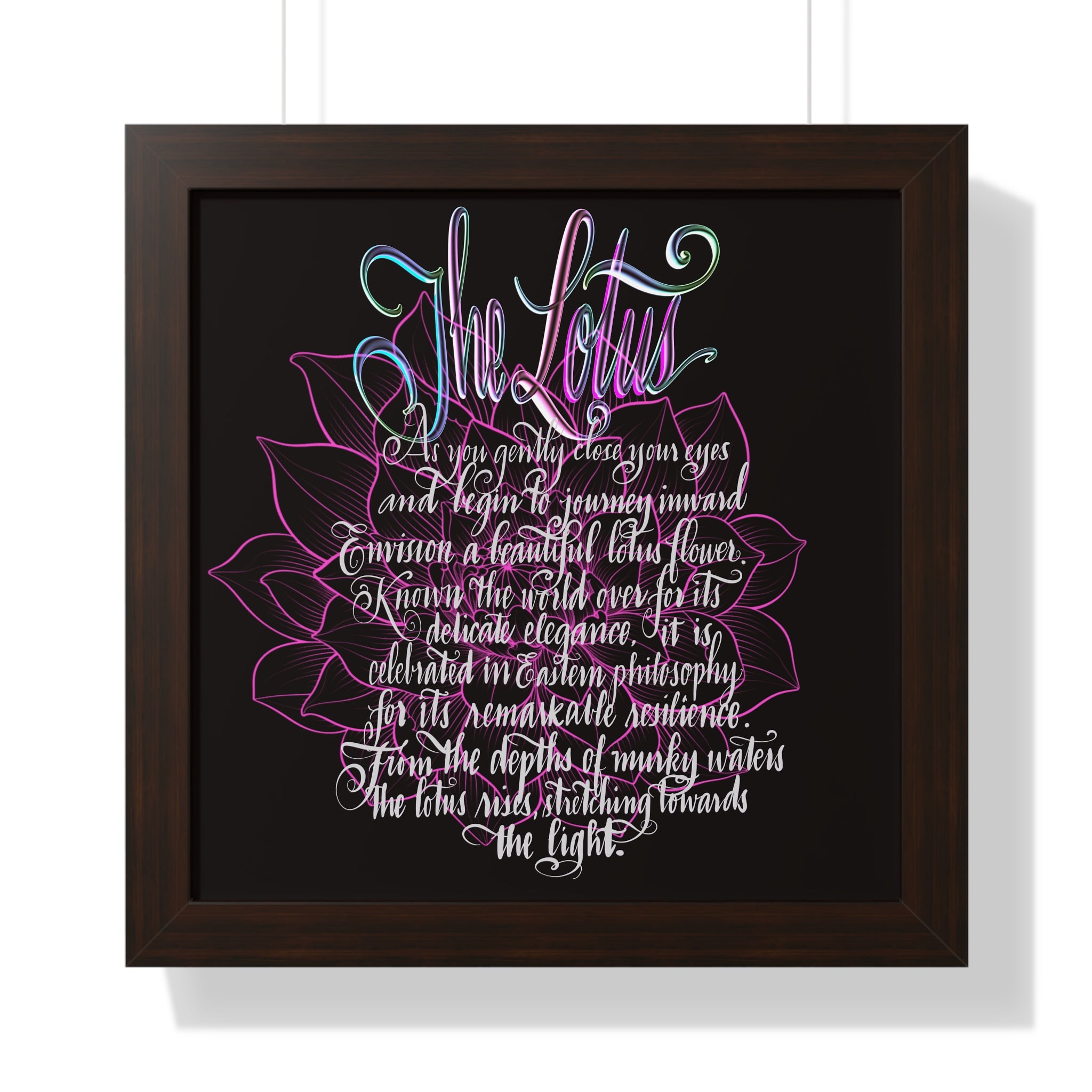 THE LOTUS Framed Poster
