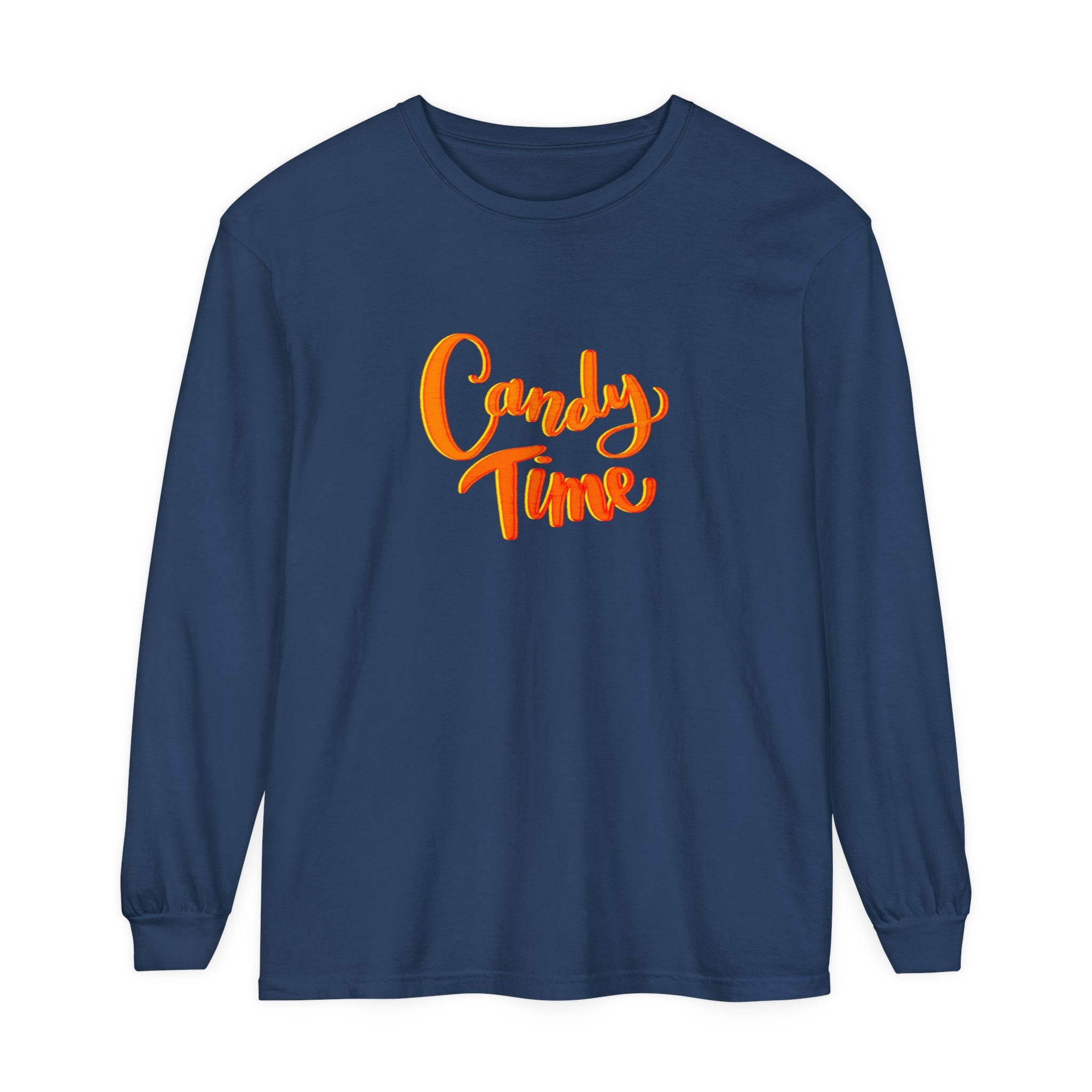 CANDY TIME Unisex Garment-dyed Long Sleeve T-Shirt