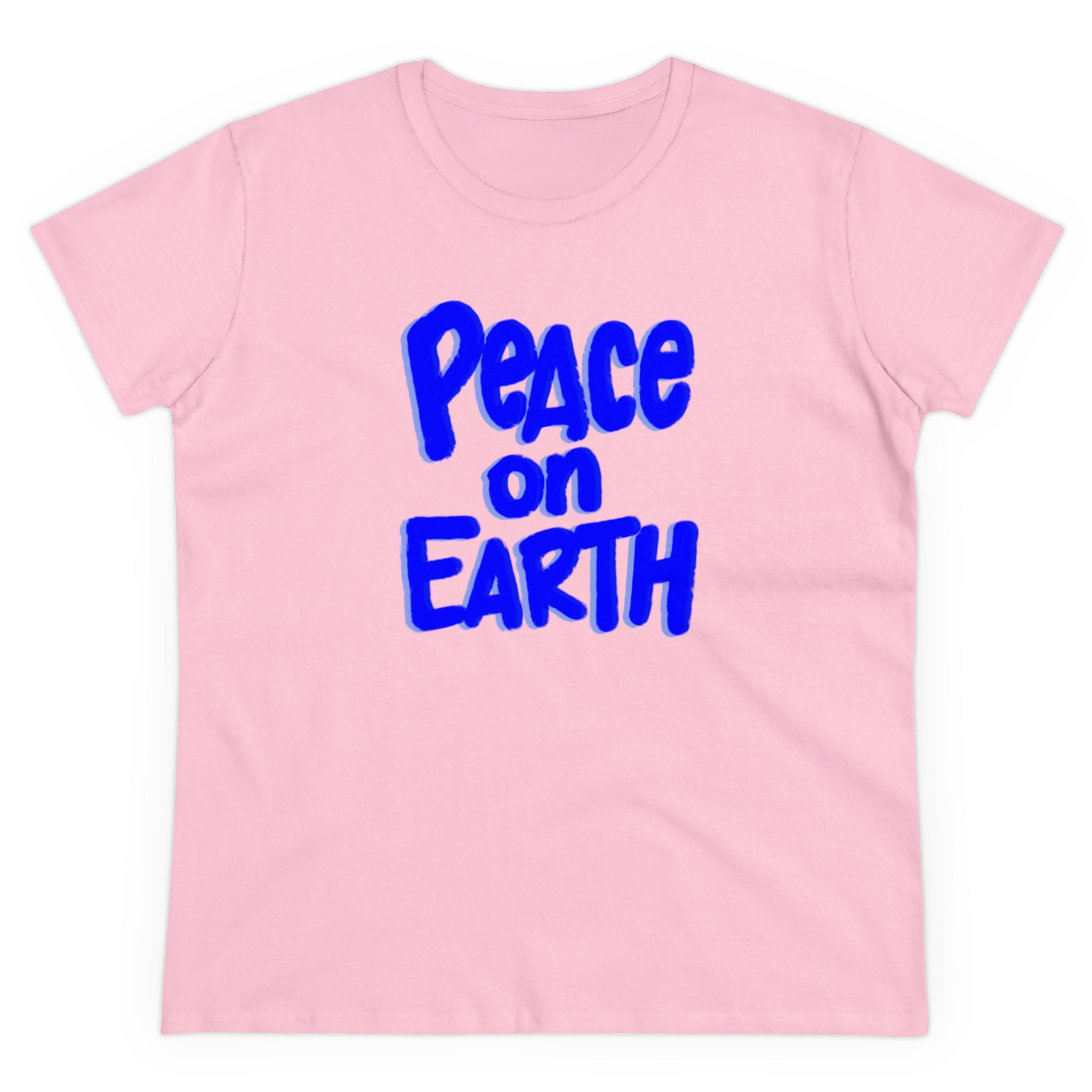 PEACE ON EARTH Women's Midweight Cotton Tee