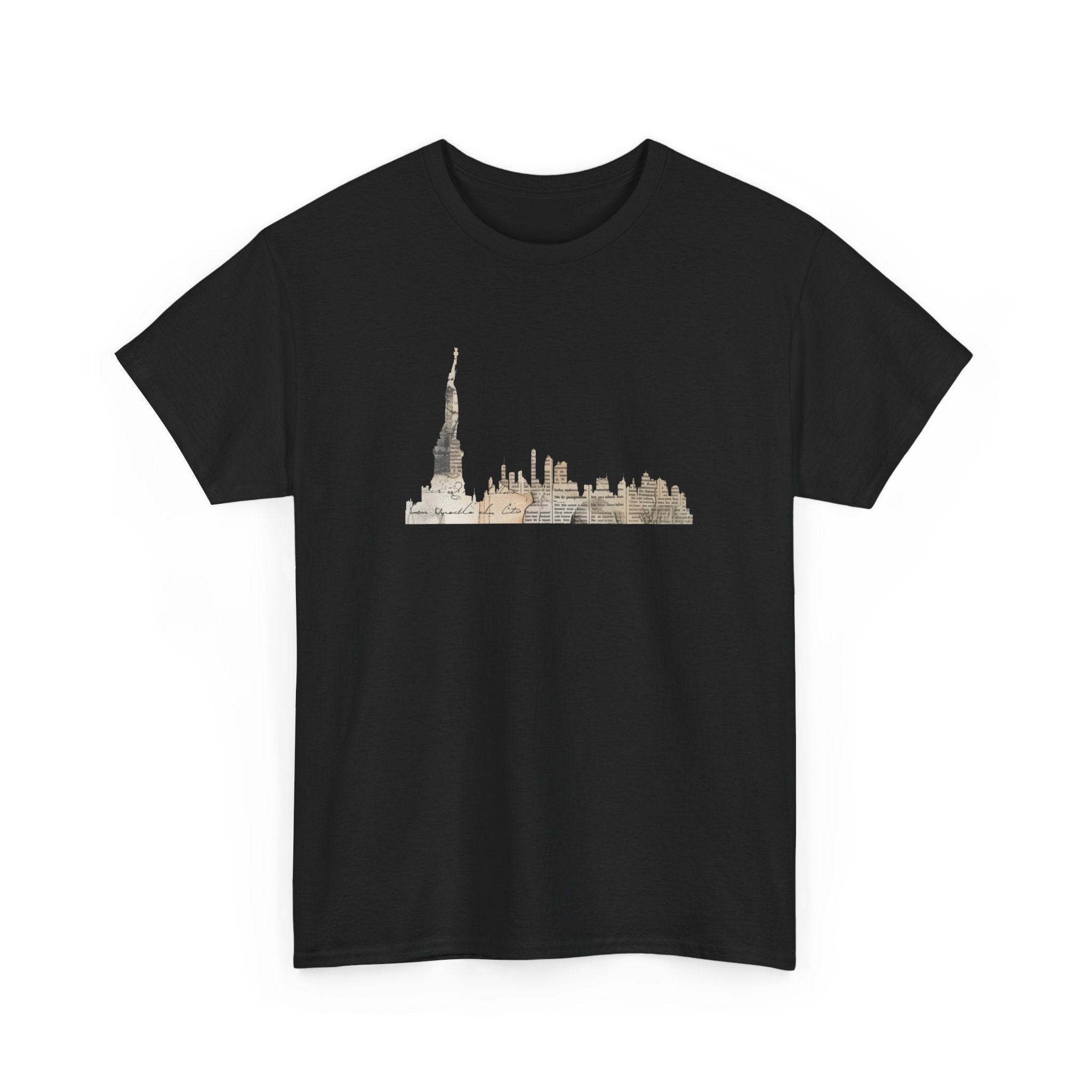 Unisex Heavy Cotton Tee - New York City Skyline Graphic Shirt