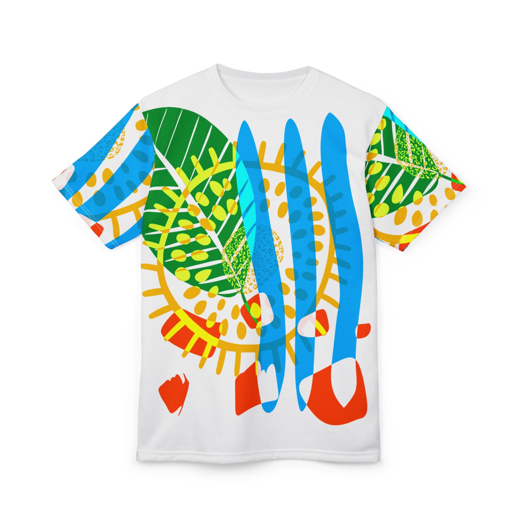 Colorful Unisex Graphic Tee - Vibrant Nature-Inspired Design