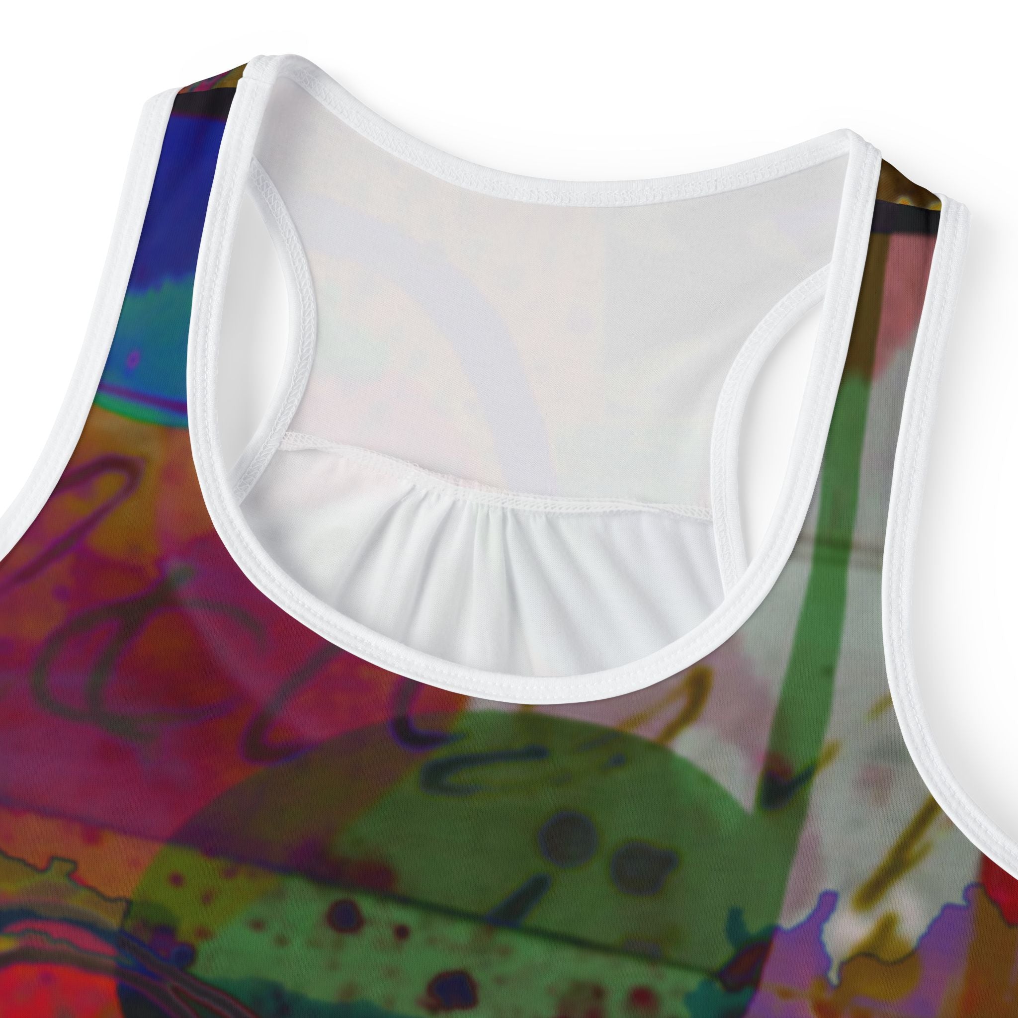 Vibrant Abstract Women’s Tank Top - Colorful Summer Wear