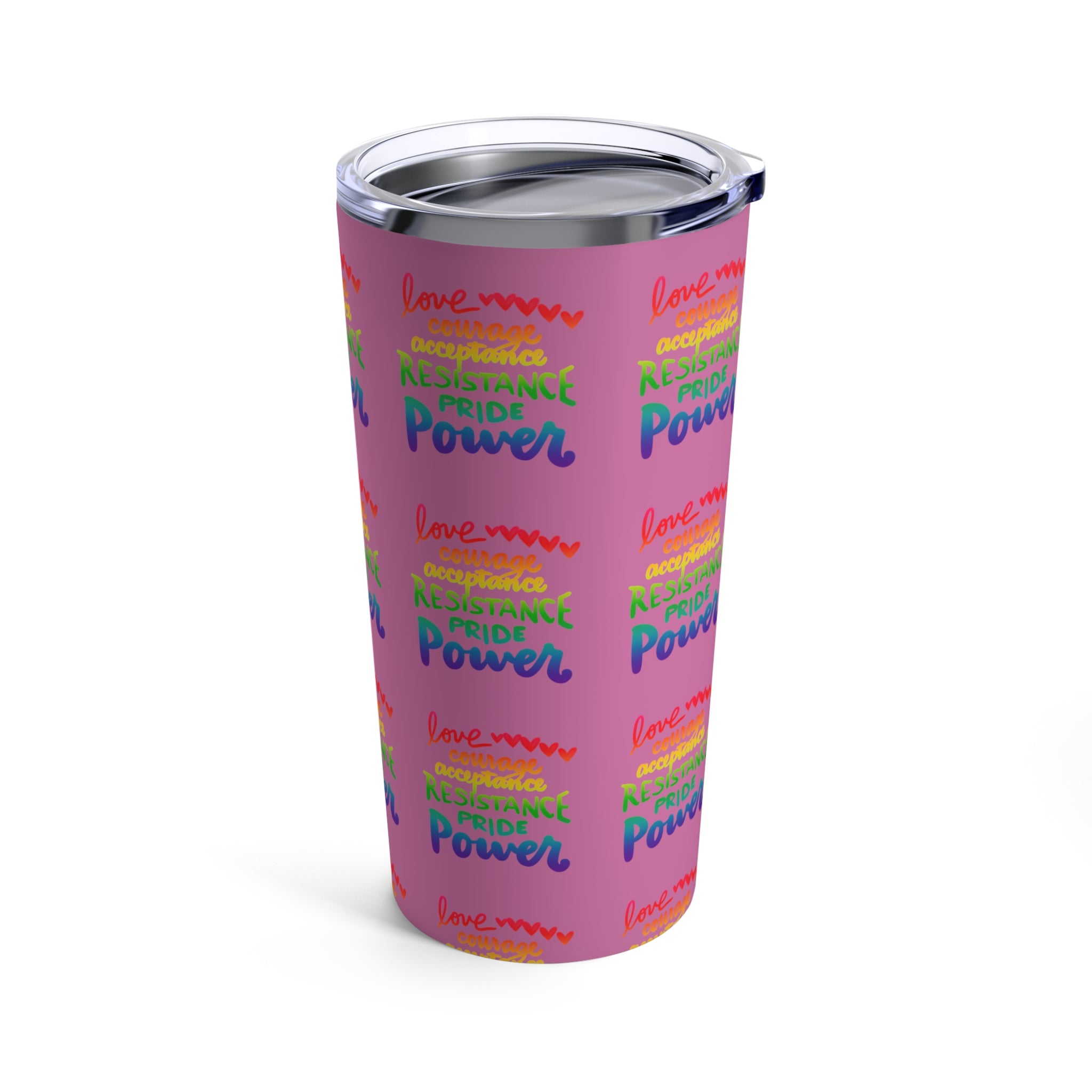 LOVE PRIDE POWER ETC Tumbler 20oz