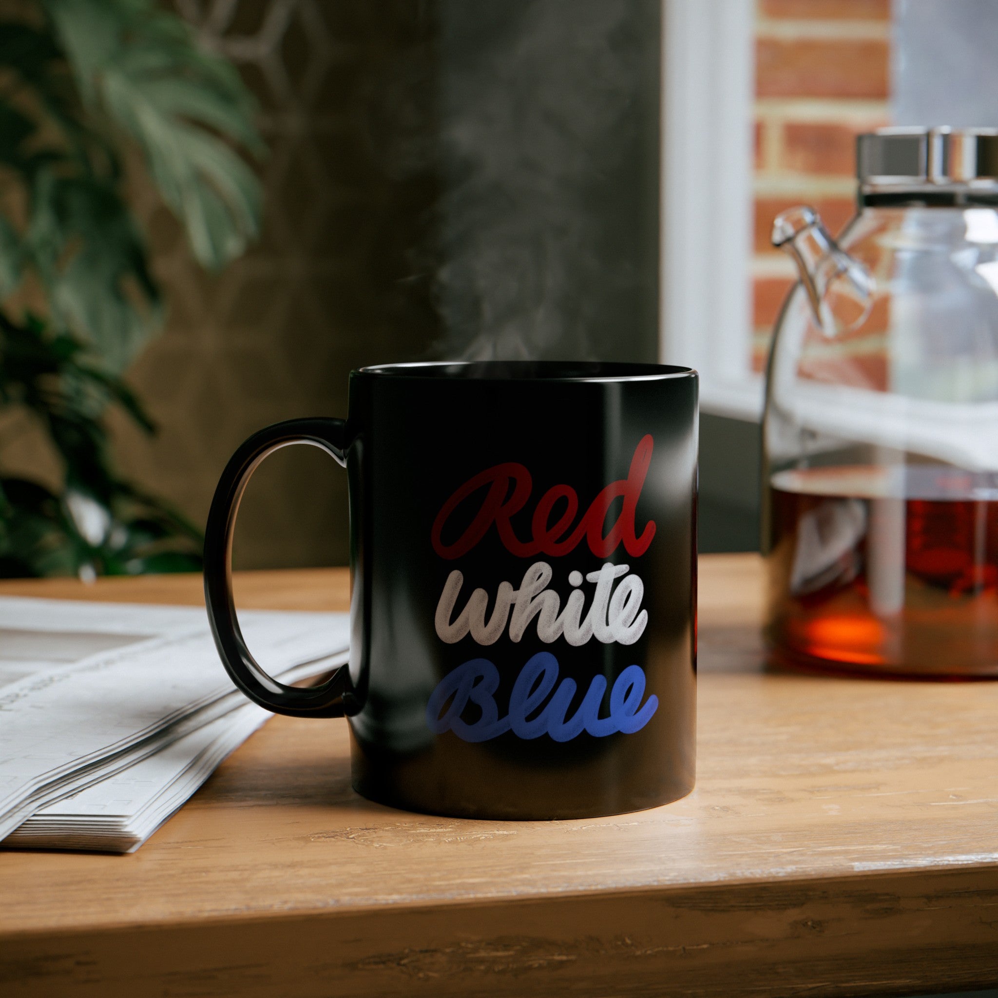 RED WHITE BLUE Black Mug (11oz, 15oz)