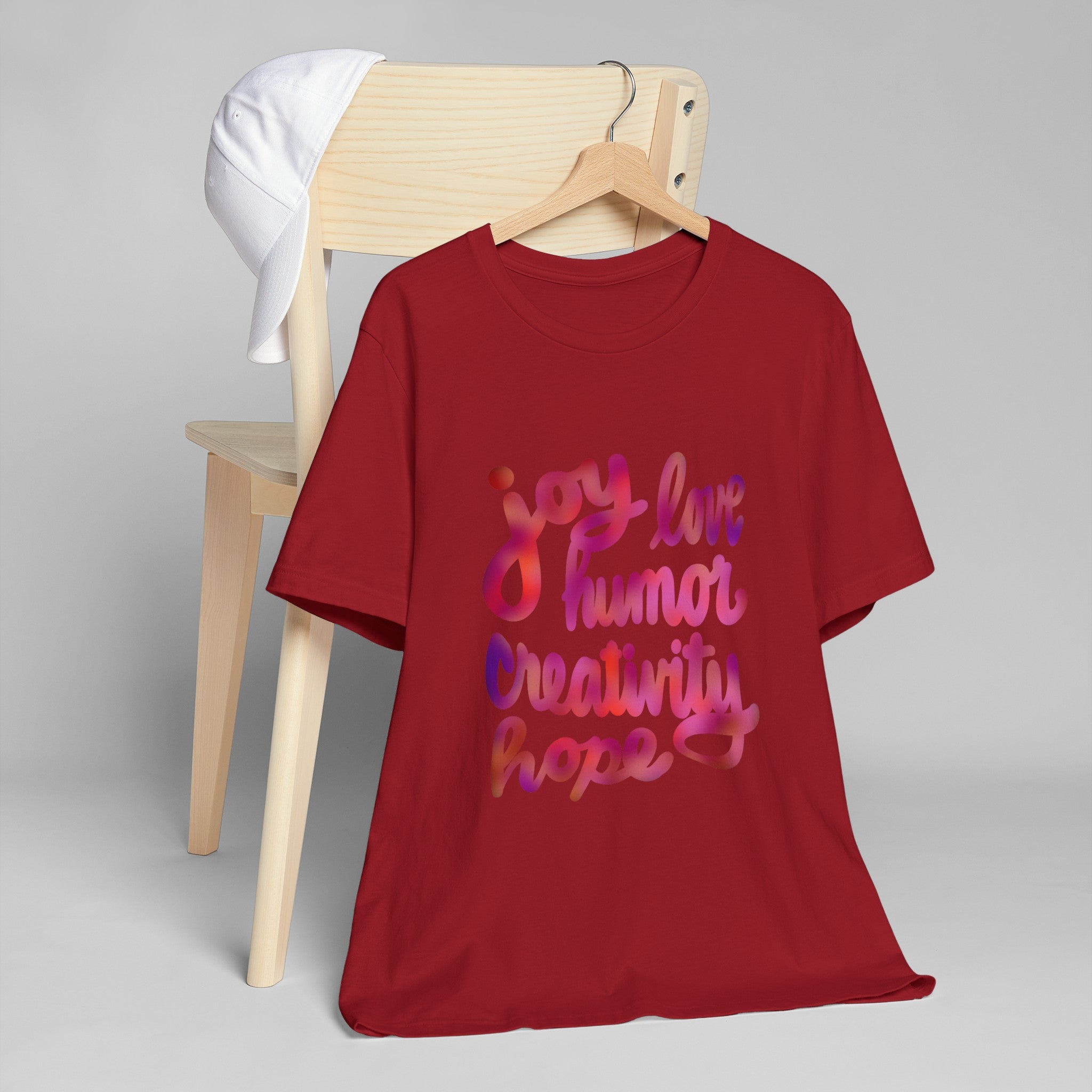 JOY LOVE HUMOR Unisex Jersey T-Shirt