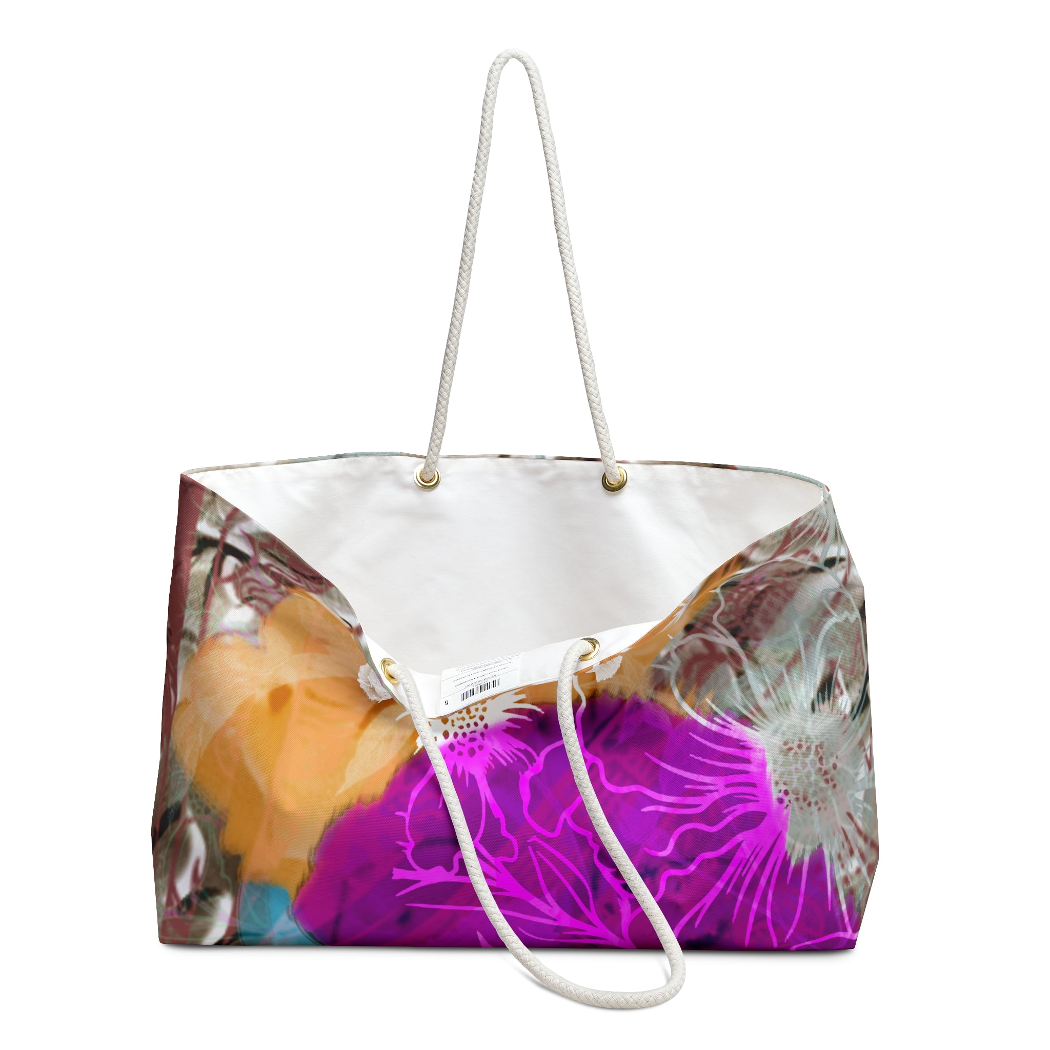 Vibrant Floral Weekender Bag - Perfect for Travel & Beach Days