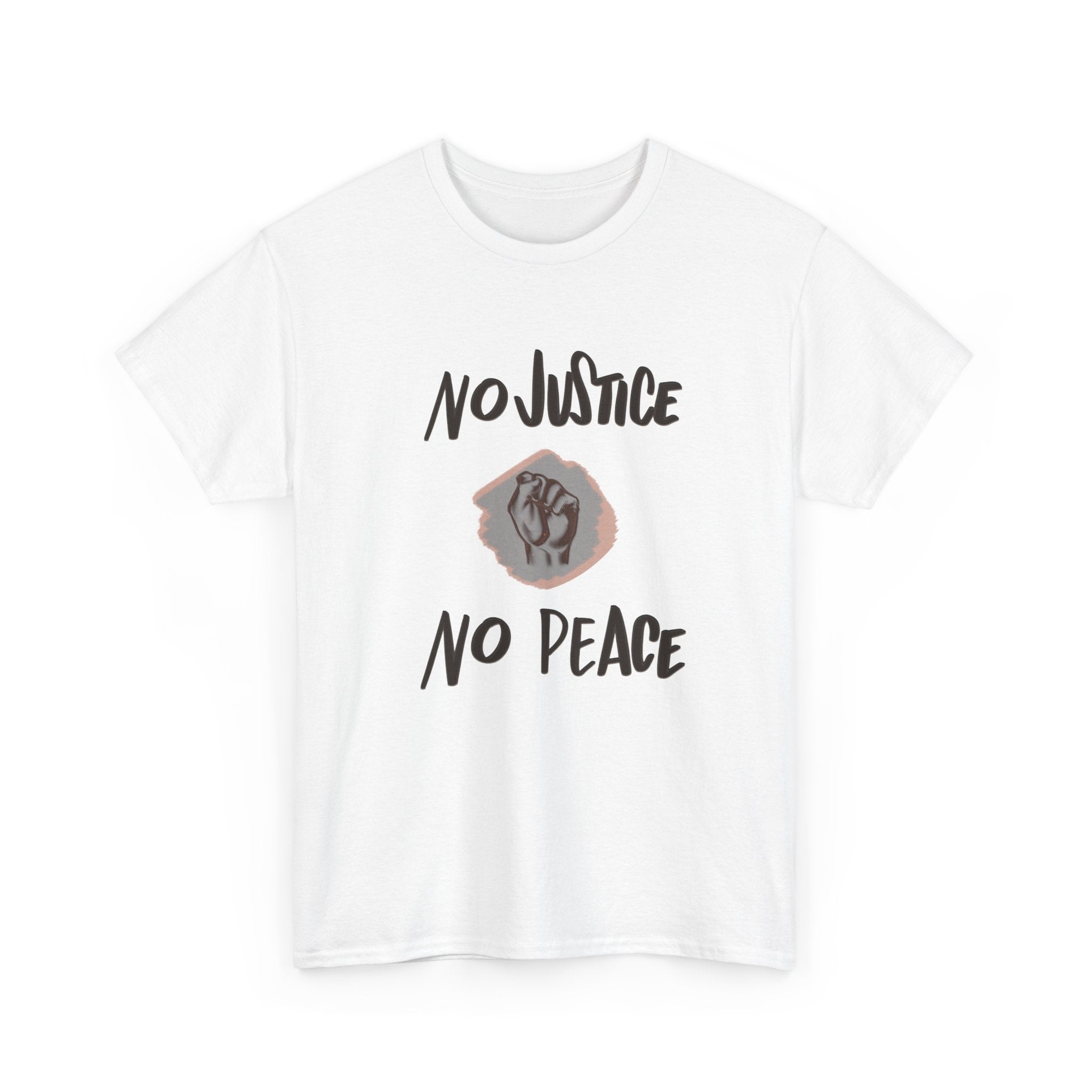 No Justice No Peace Unisex Heavy Cotton Tee - Empowerment Statement