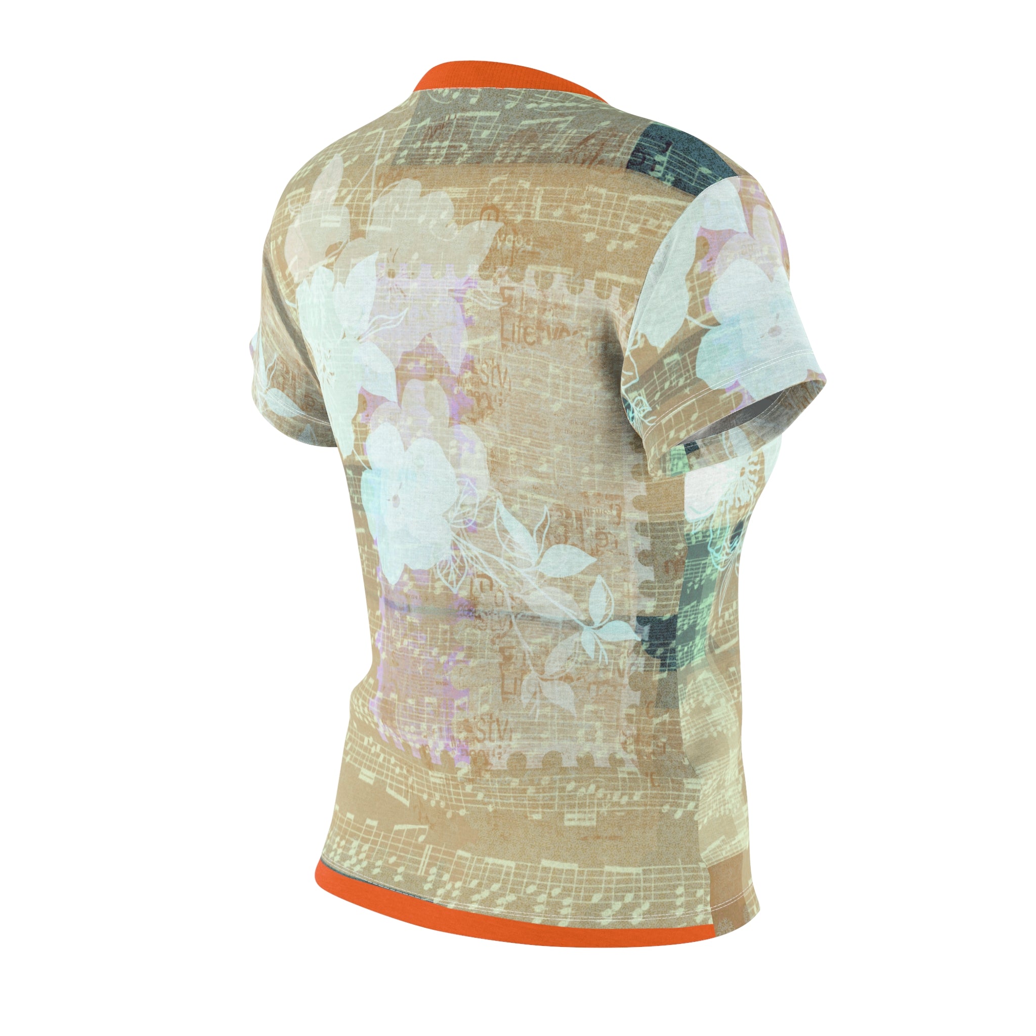 FLORAL MELODY Women's Cut & Sew Tee (AOP)