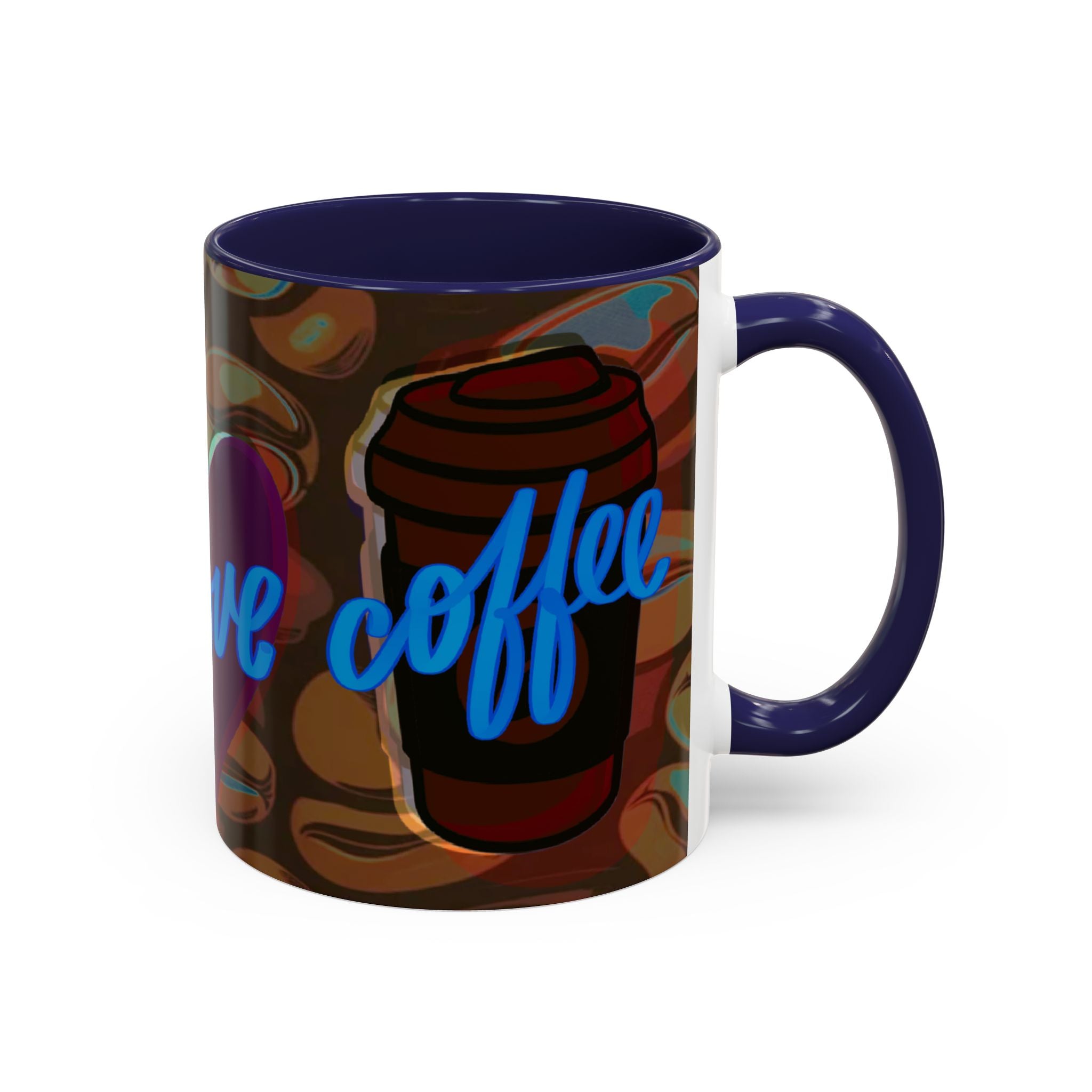 PEACE LOVE COFFEE Accent Coffee Mug (11 oz)