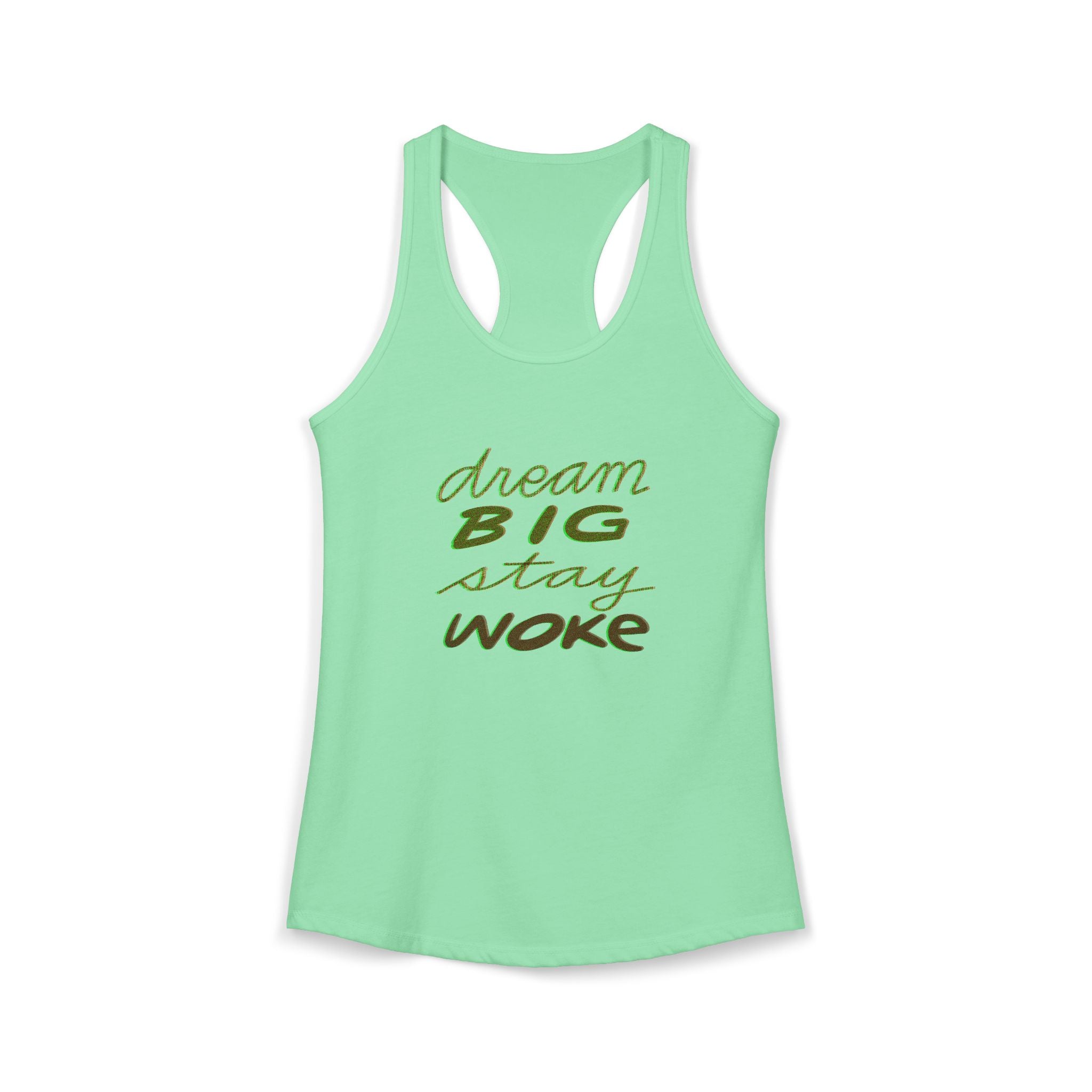 Socially Conscious Handwritten Racerback Tank — Women's Tank Top