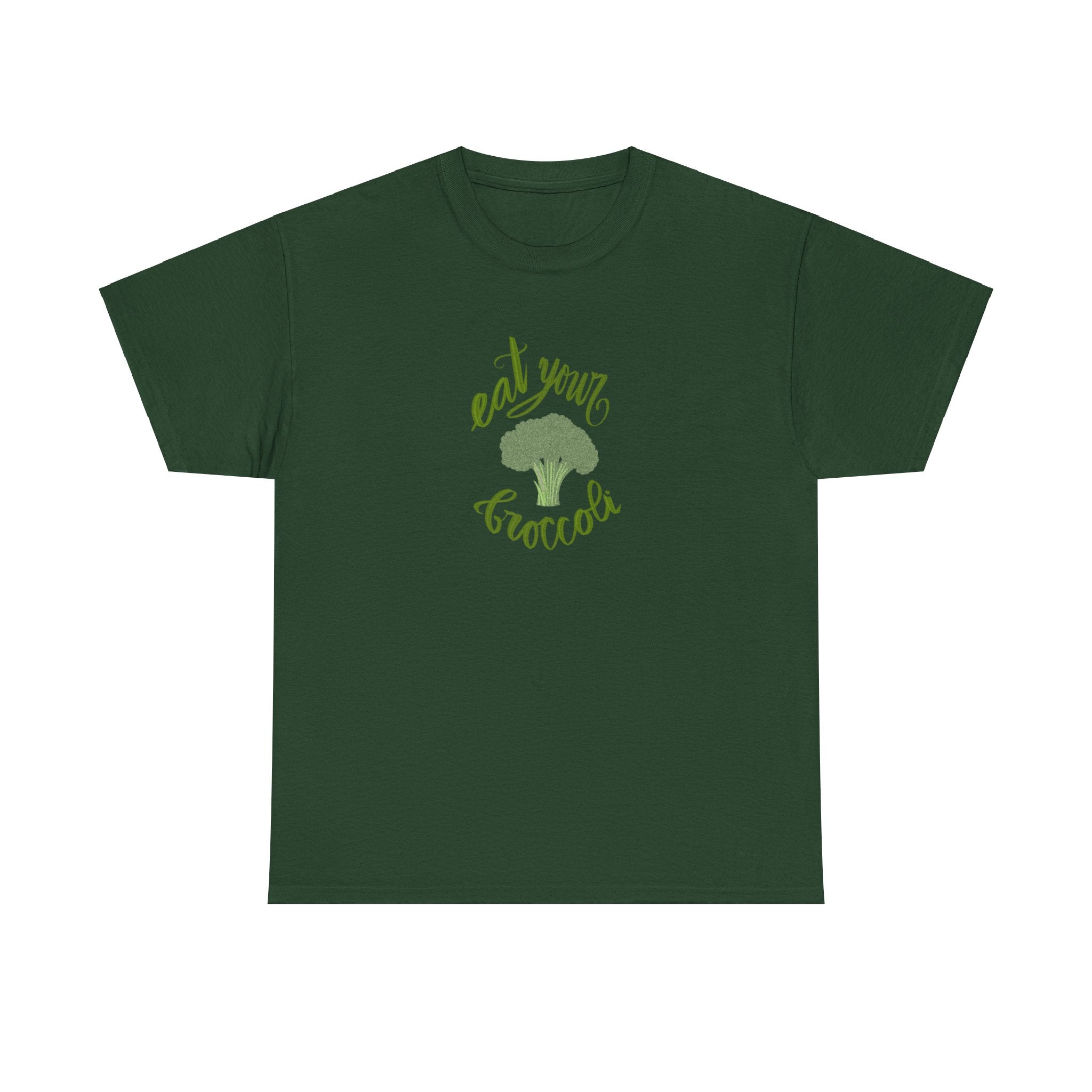 EAT YOUR BROCCOLI Unisex Heavy Cotton Tee